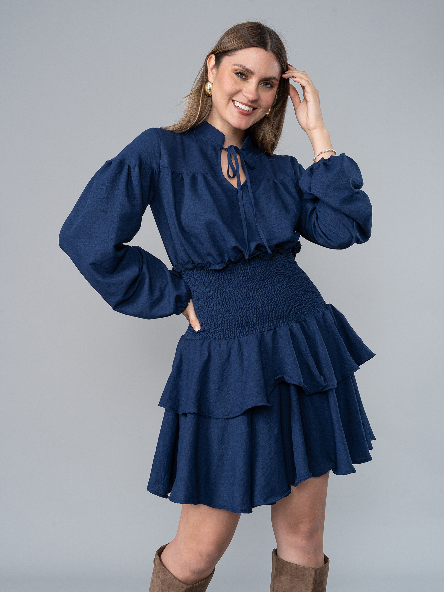 Vestido Ada Azul en Genova