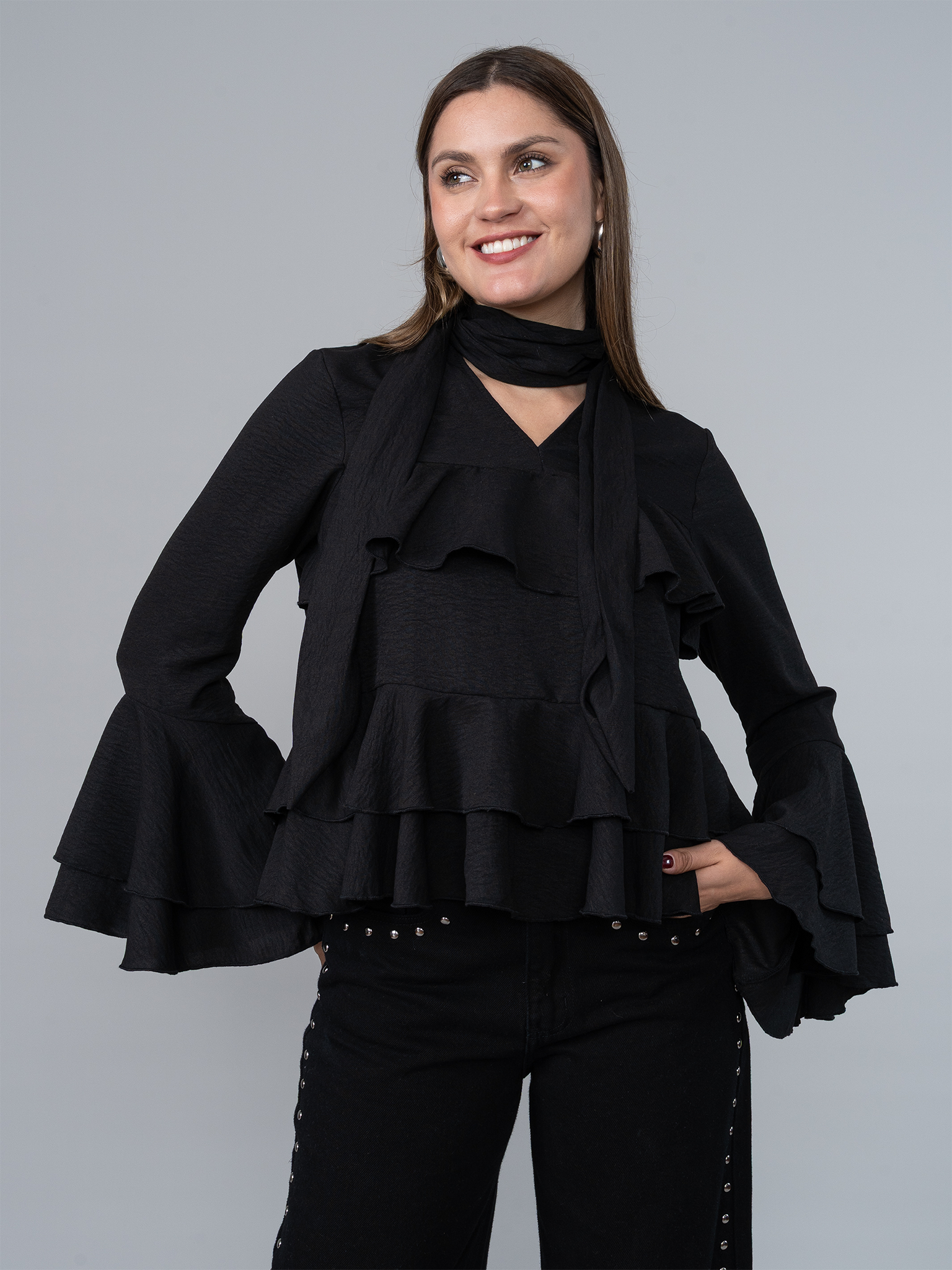 Blusa Boho Negro