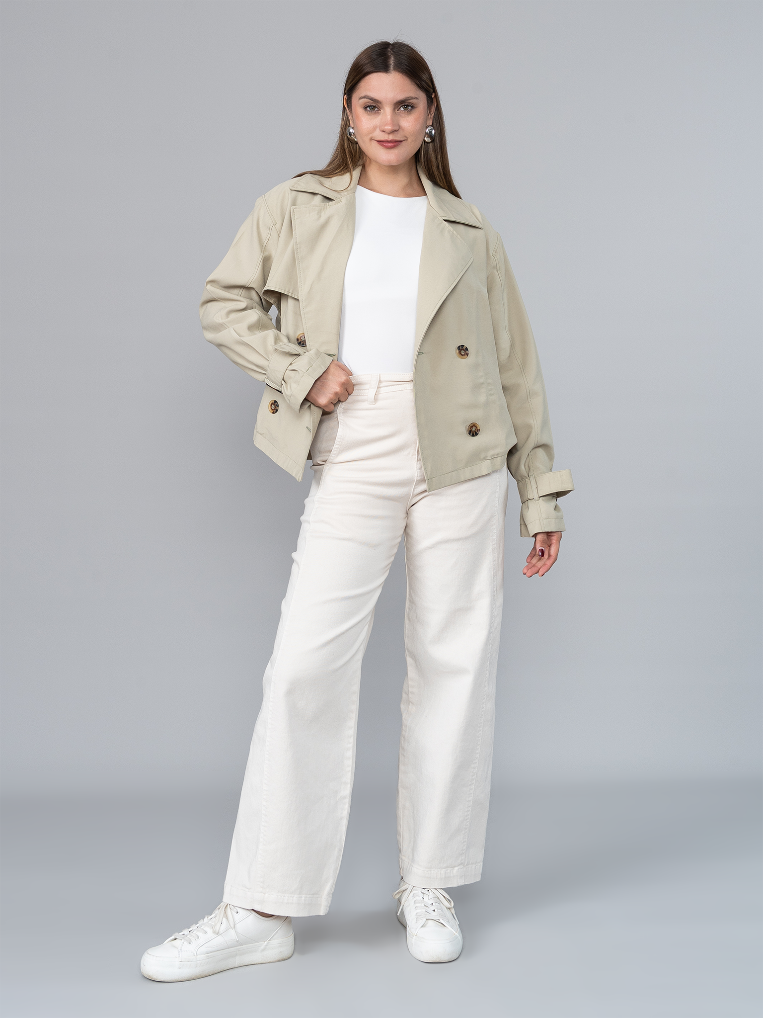 Trench Corto Verde