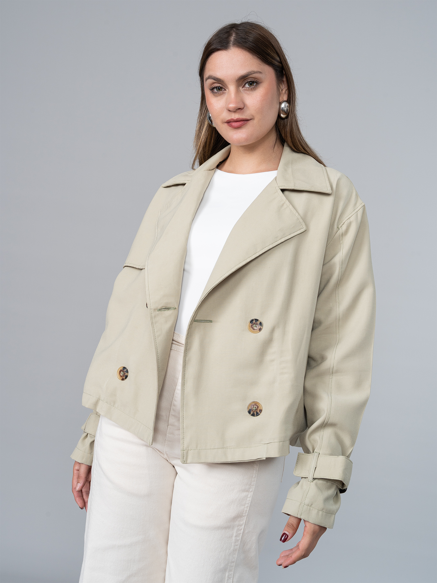 Trench Corto Verde