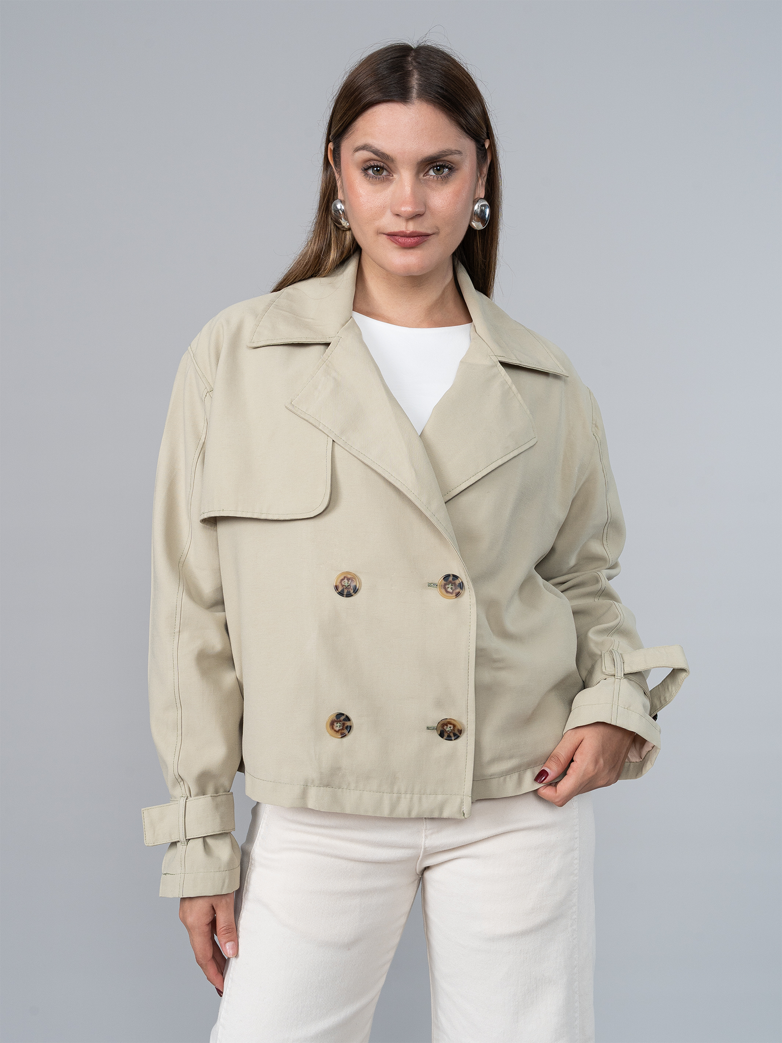 Trench Corto Verde