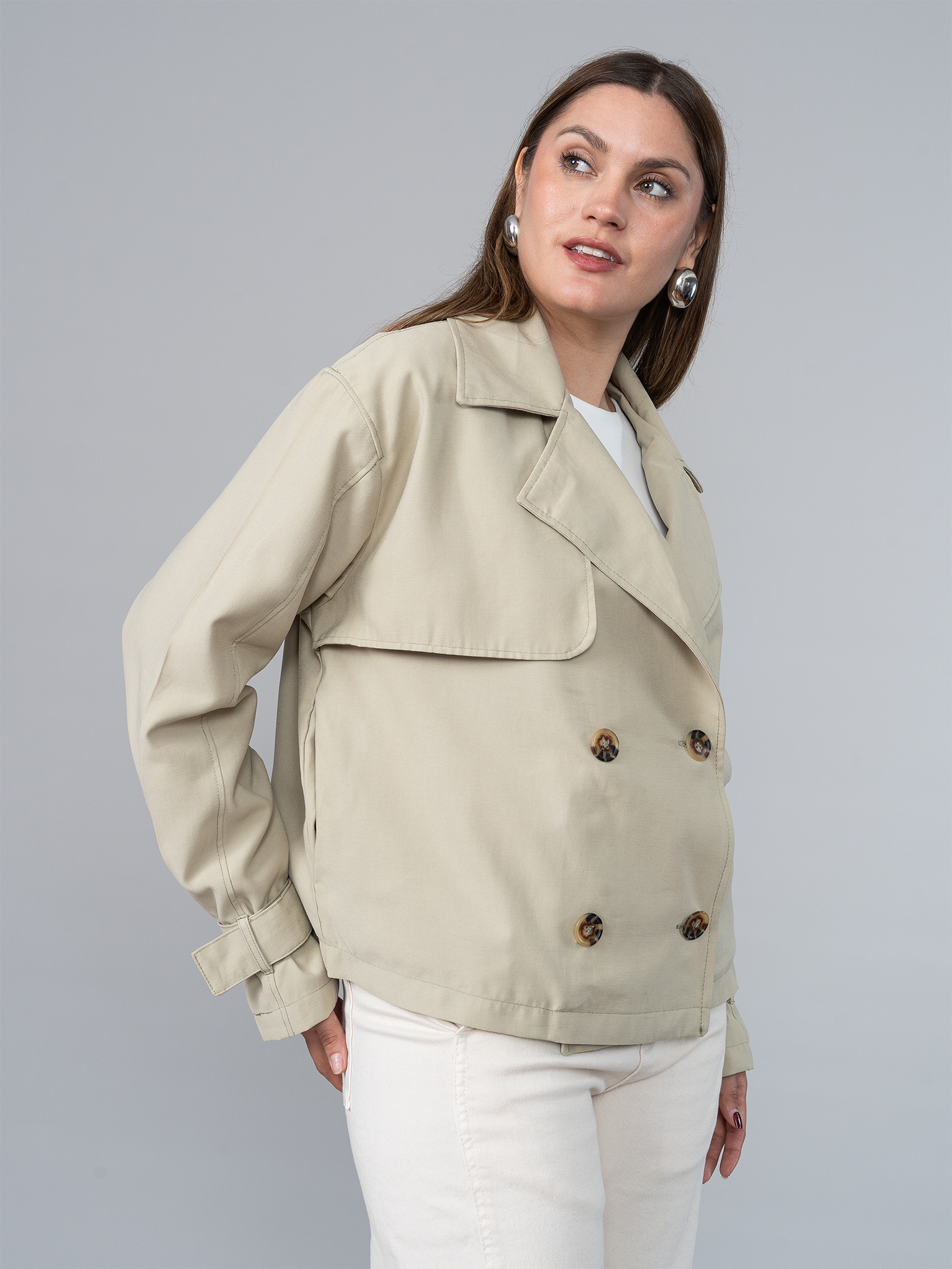 Trench Corto Verde