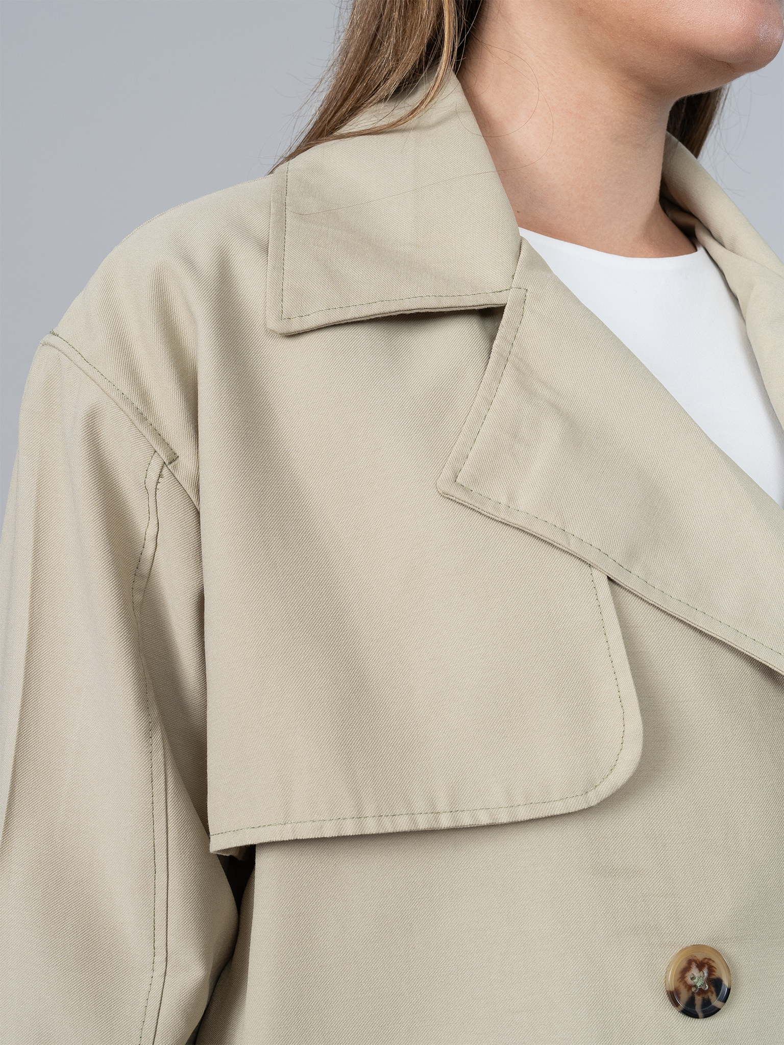 Trench Corto Verde