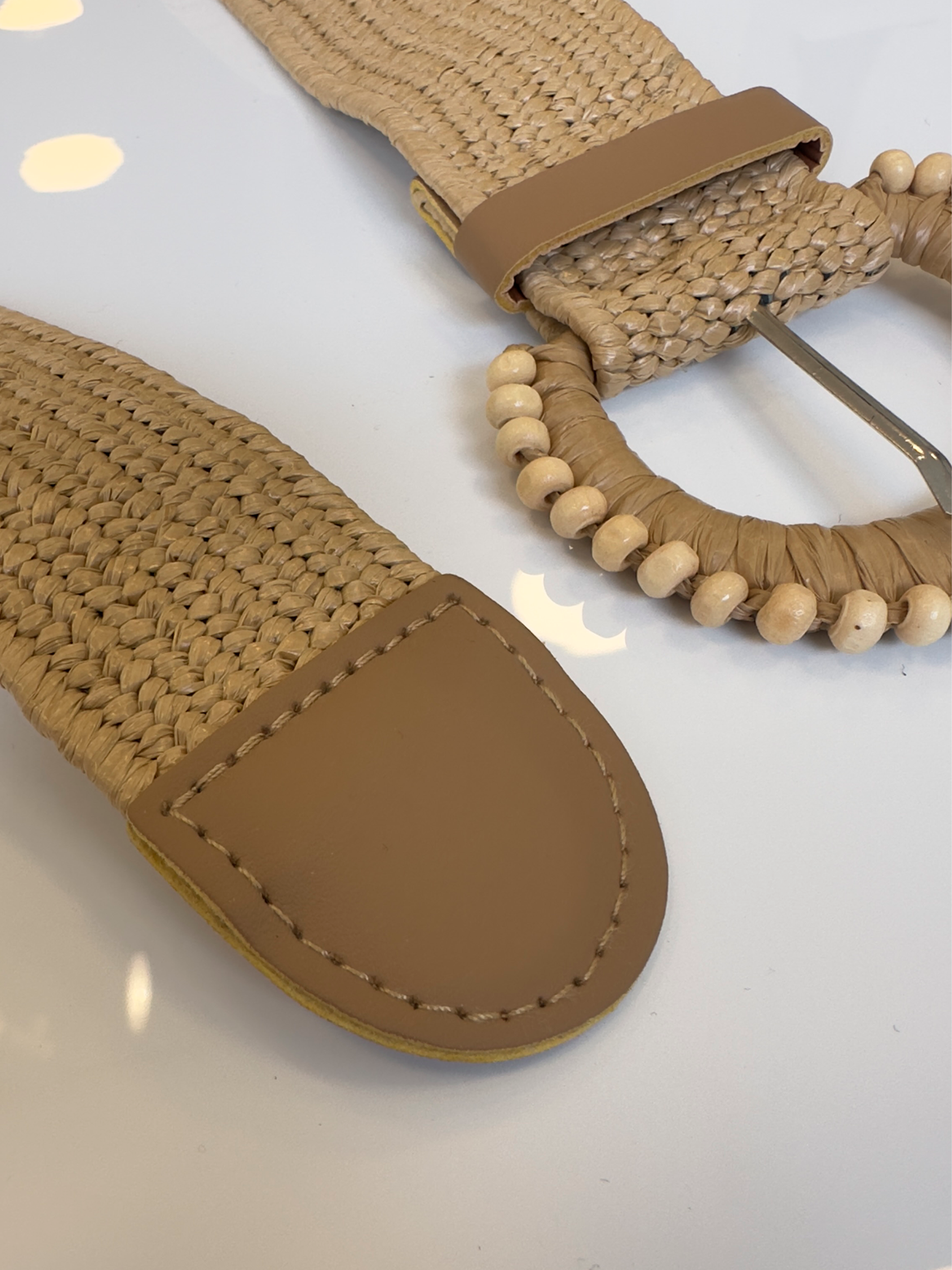 Correa Tejida Beige
