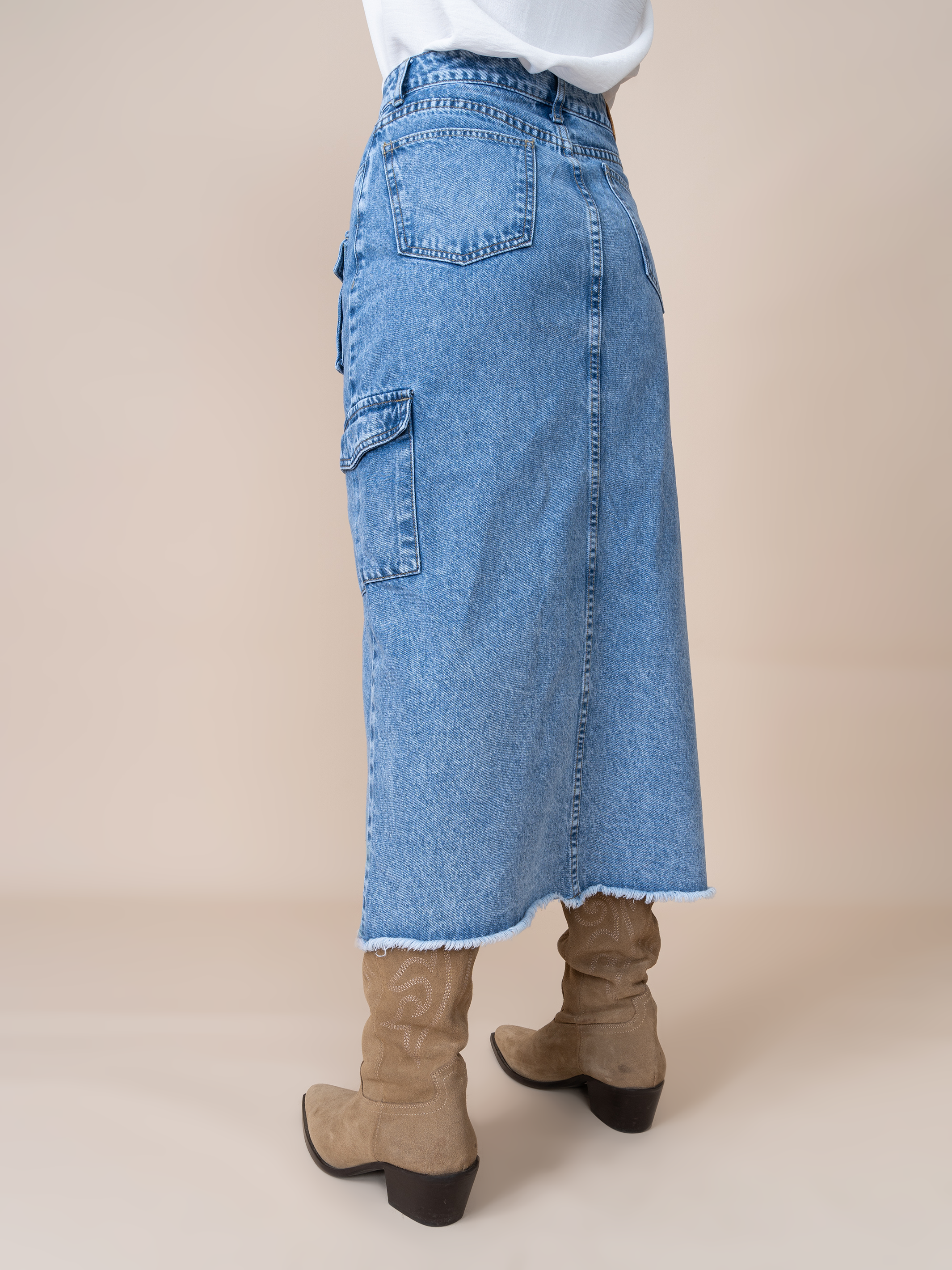Falda Denim Sofia Azul