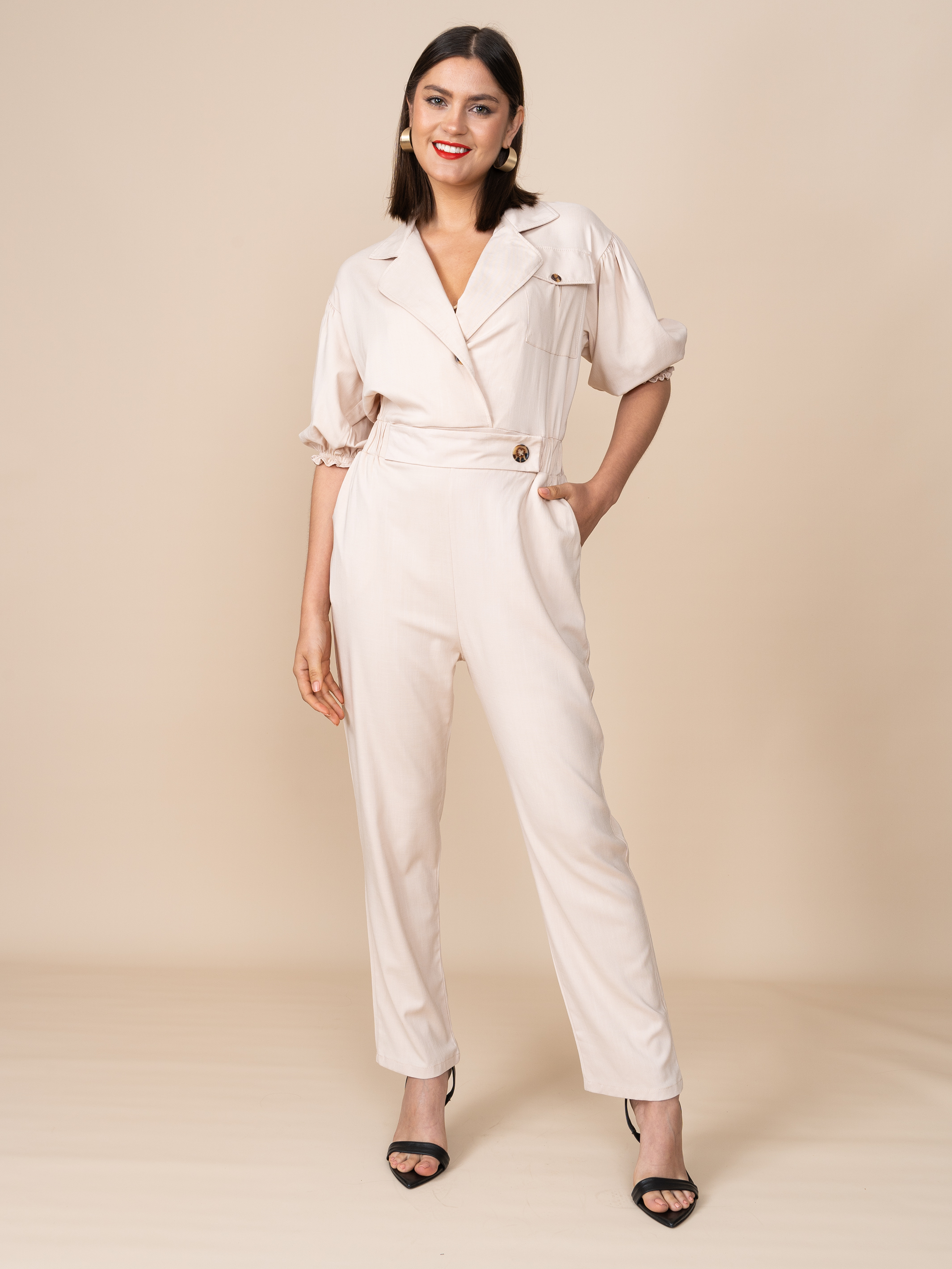Enterizo Thalia Beige