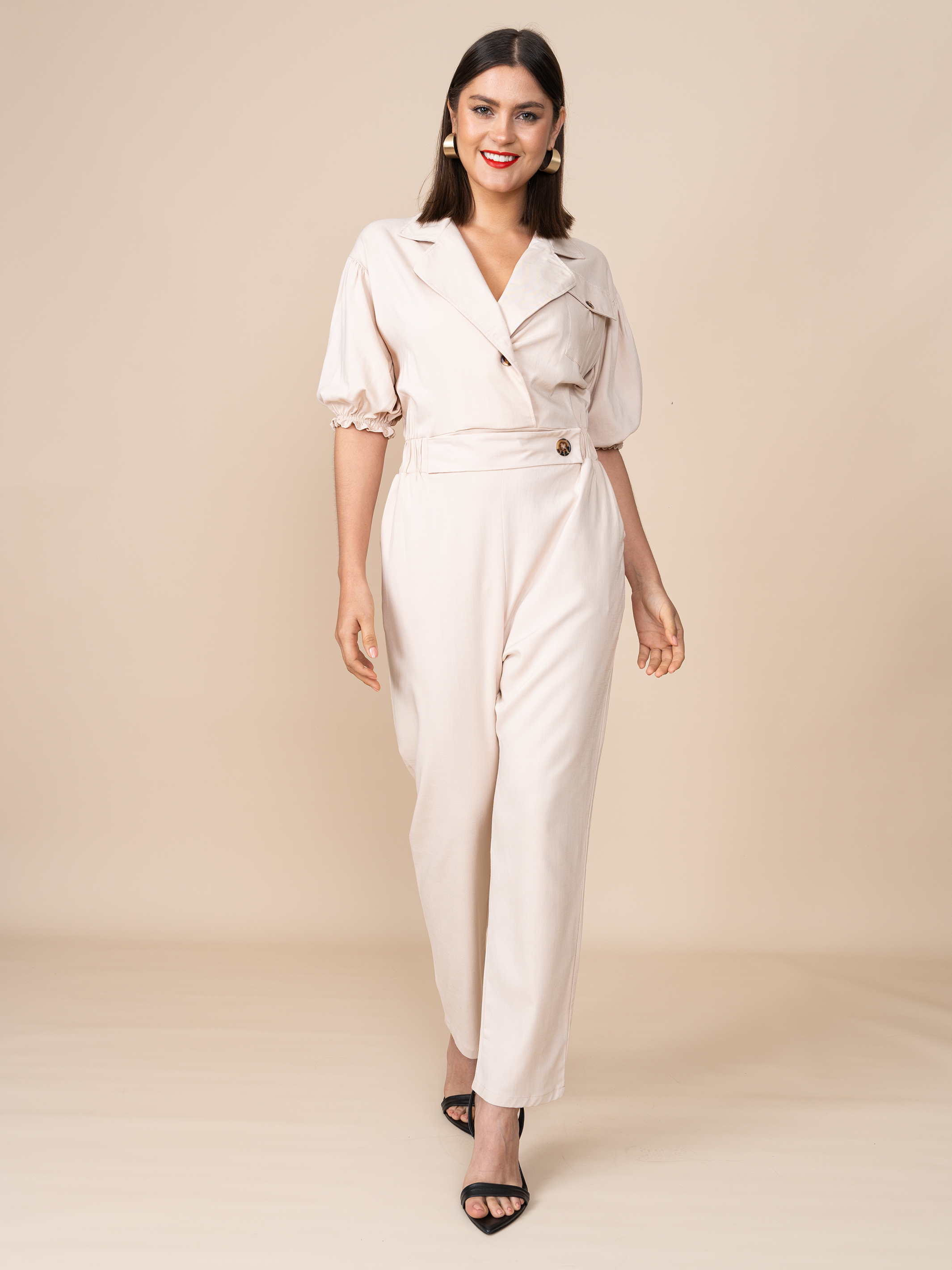 Enterizo Thalia Beige