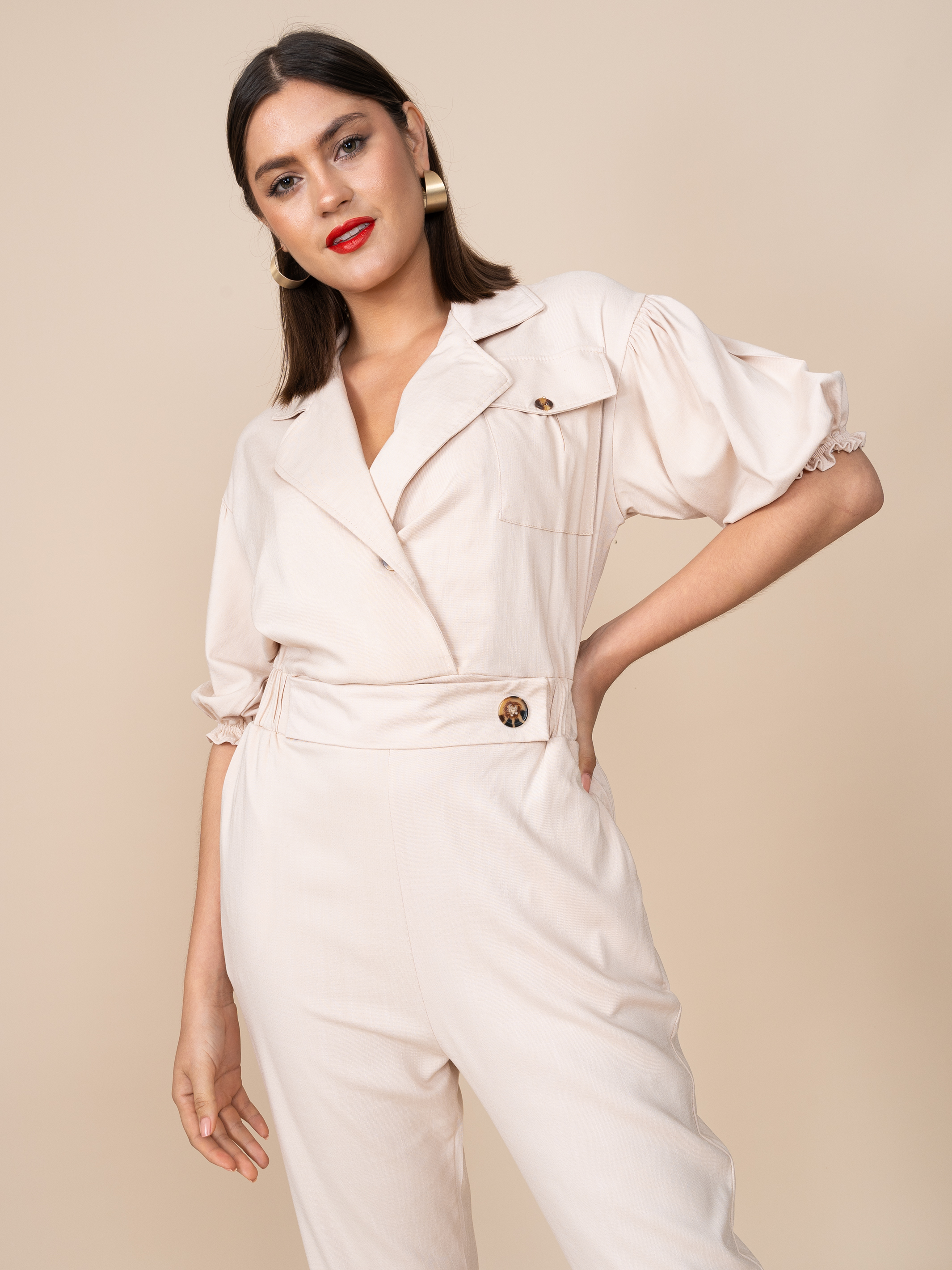 Enterizo Thalia Beige