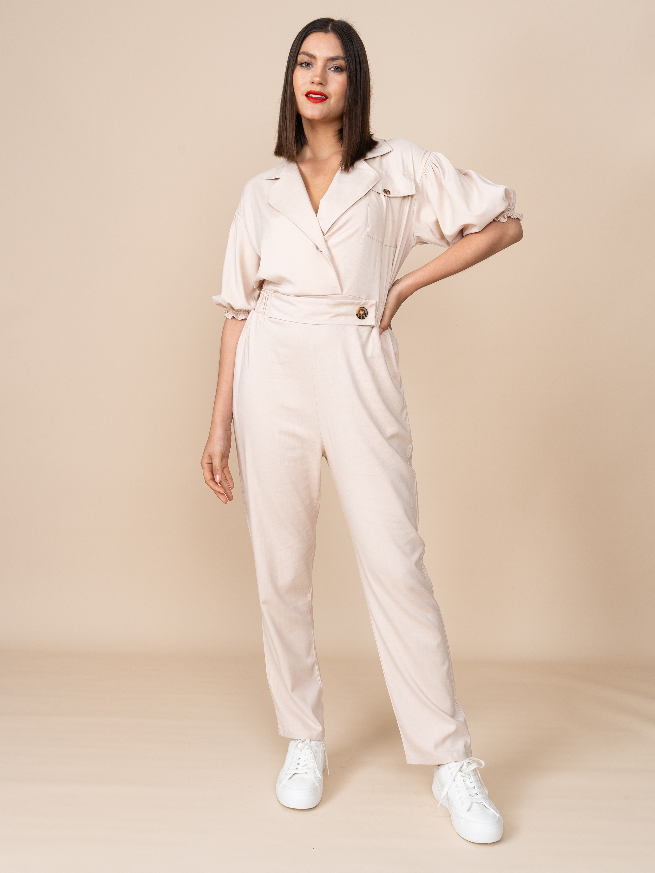 Enterizo Thalia Beige