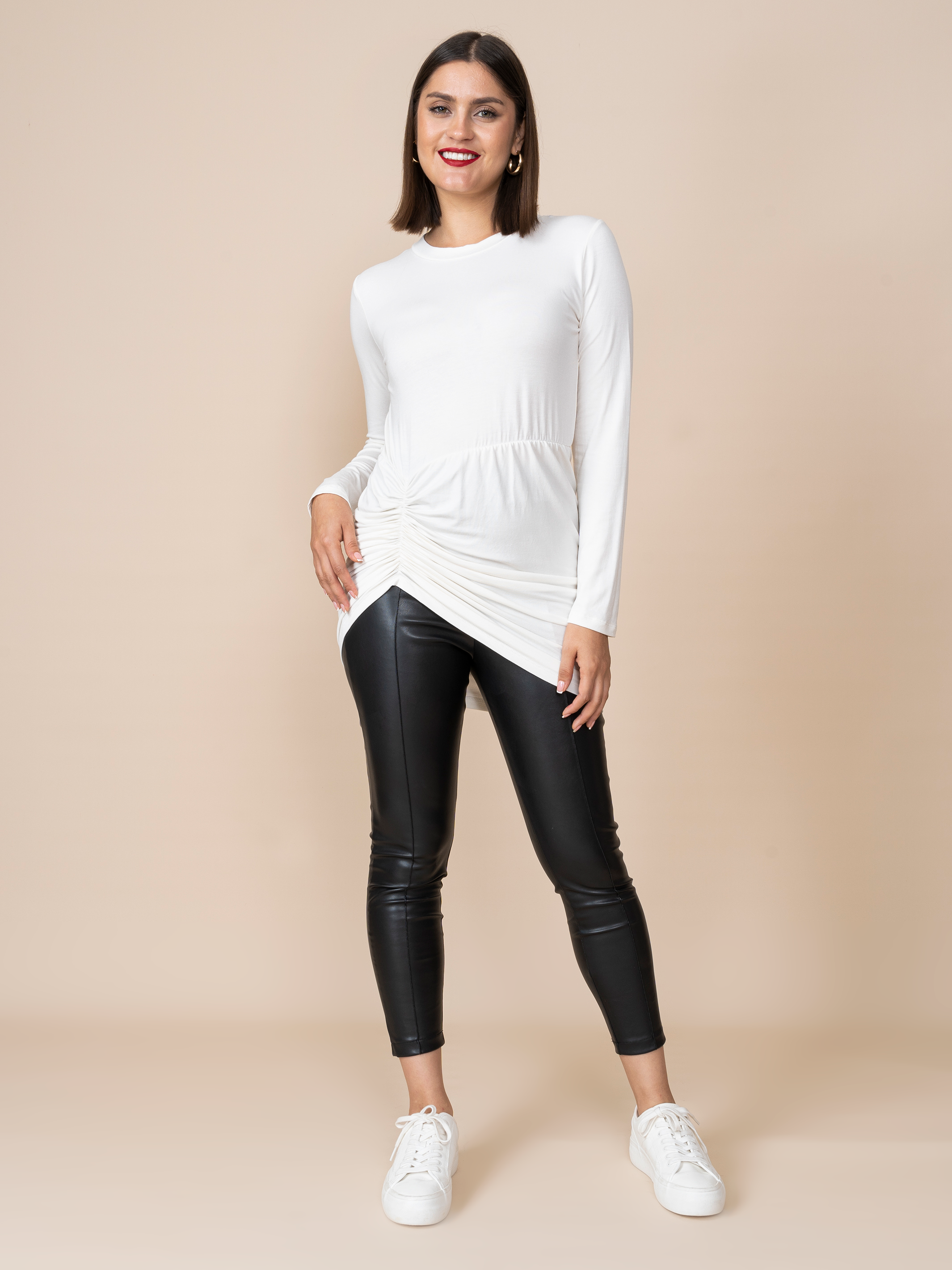 Leggins Cuerina Xime Negra
