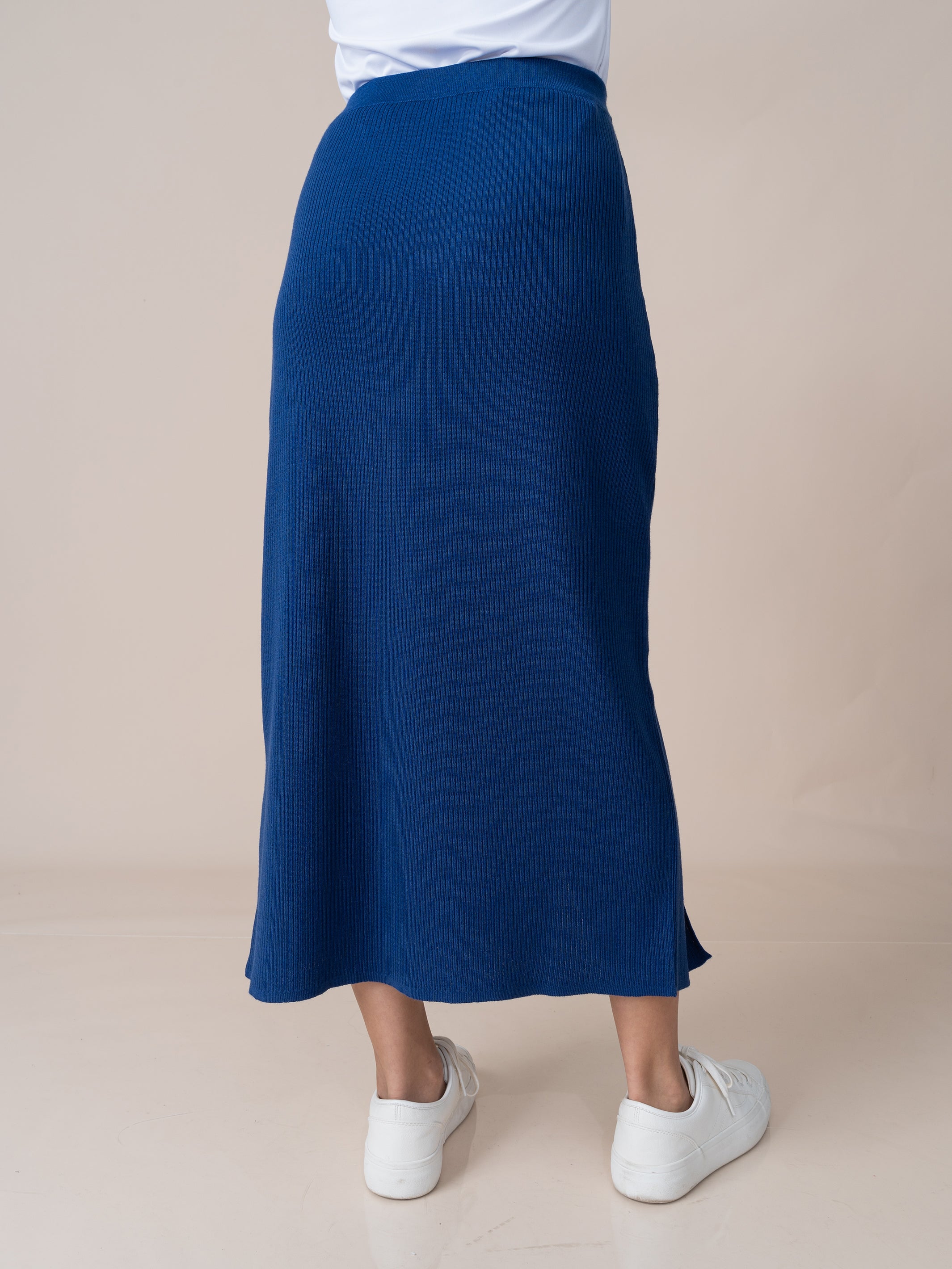 Falda Tejida Claudia Azul