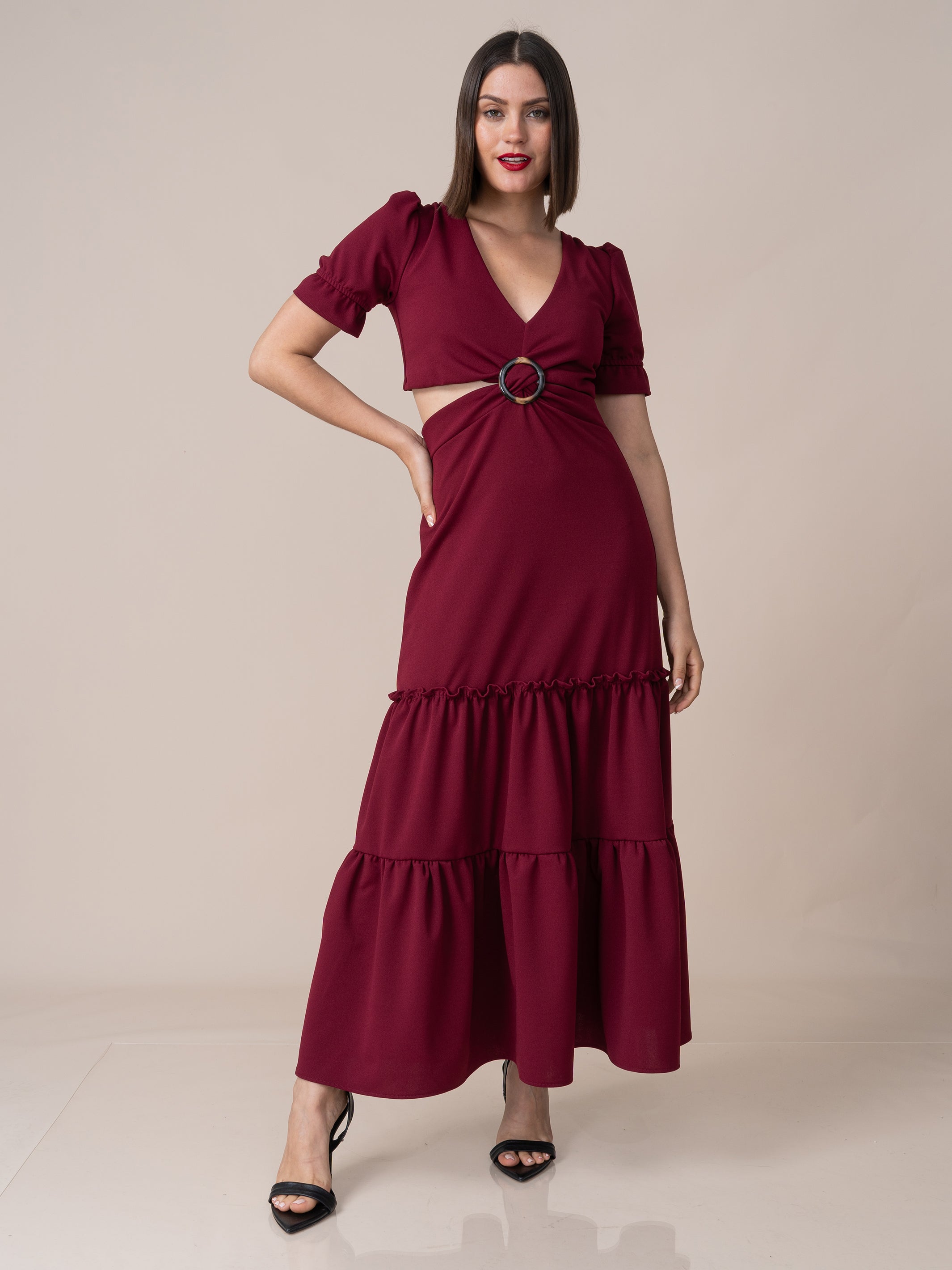 Vestido Nohelia Guinda