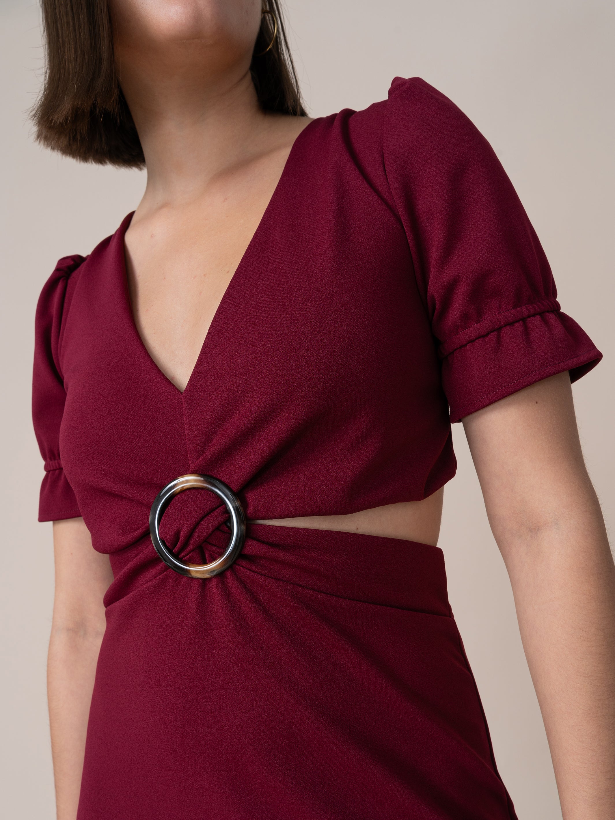 Vestido Nohelia Guinda