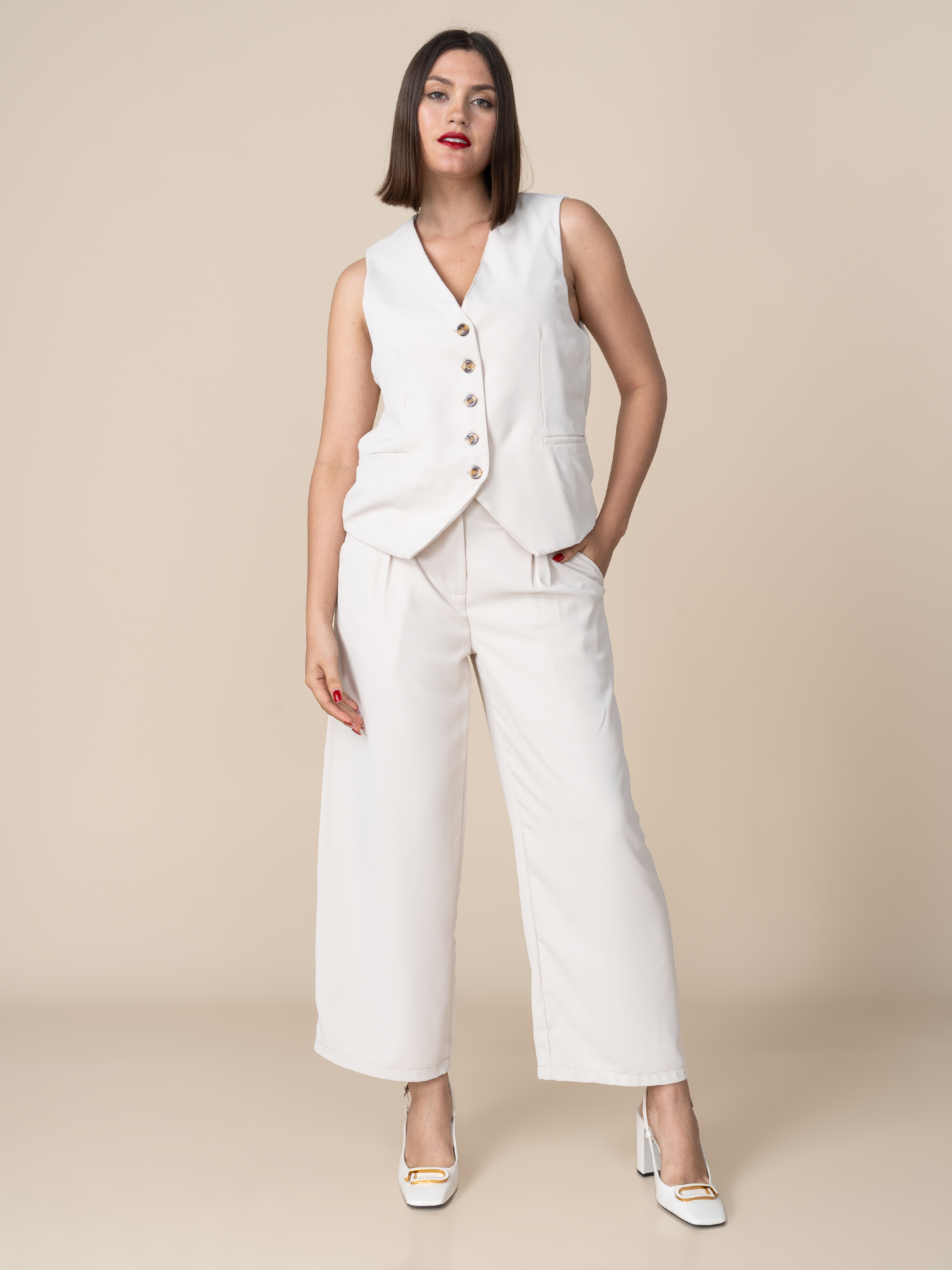 Pantalon Roma Beige