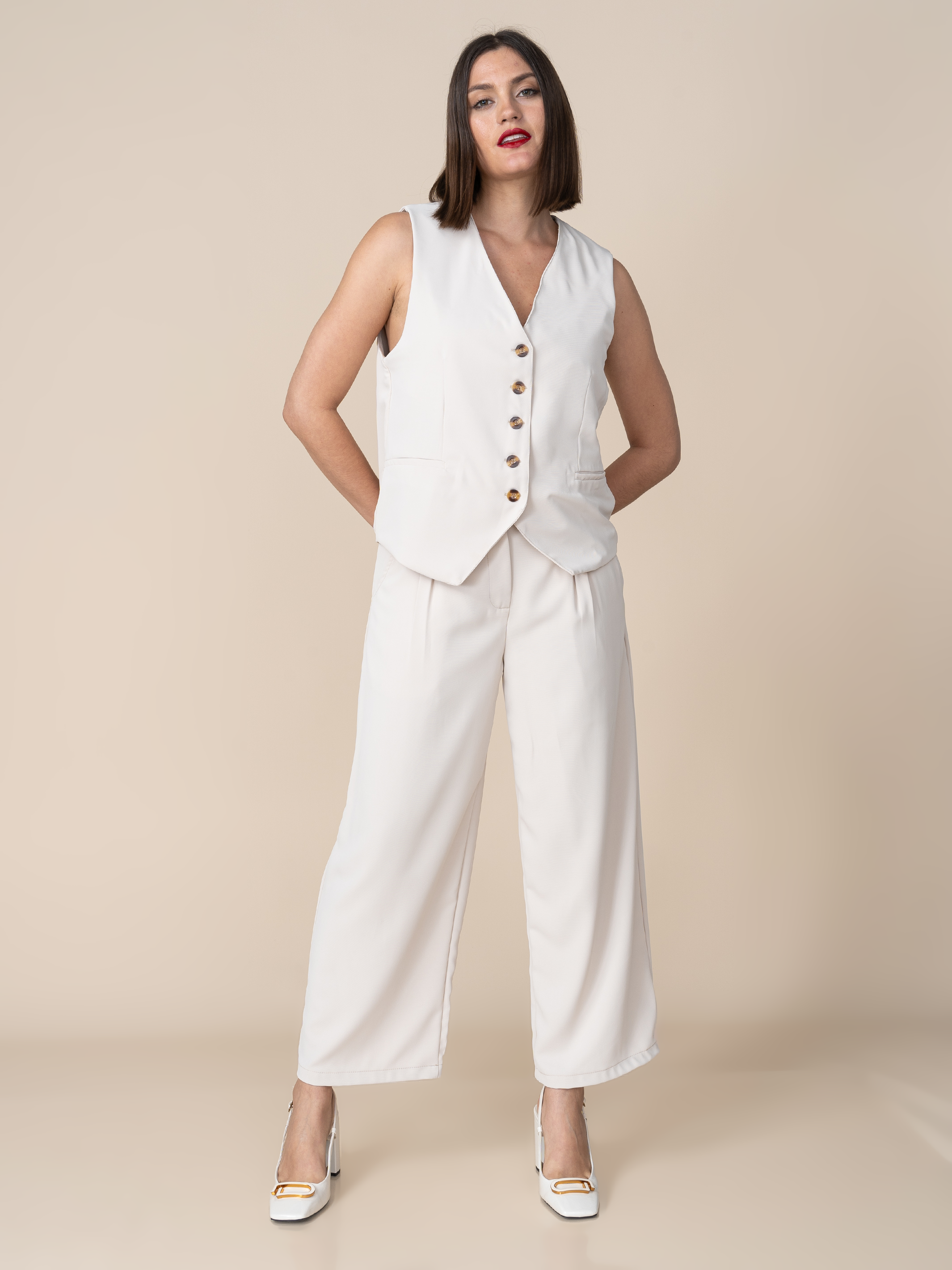 Pantalon Roma Beige