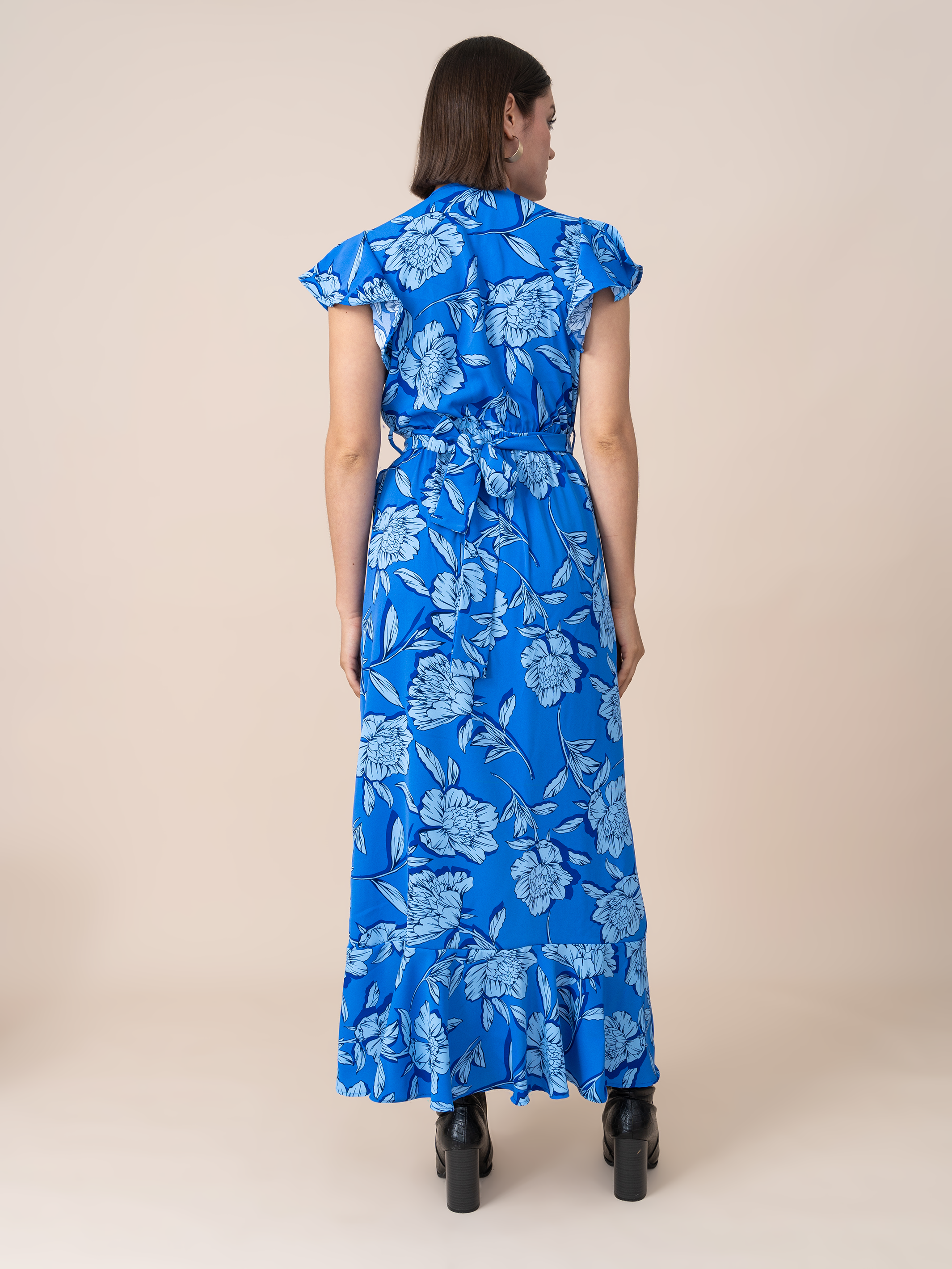 Vestido Karina Estampado Azul