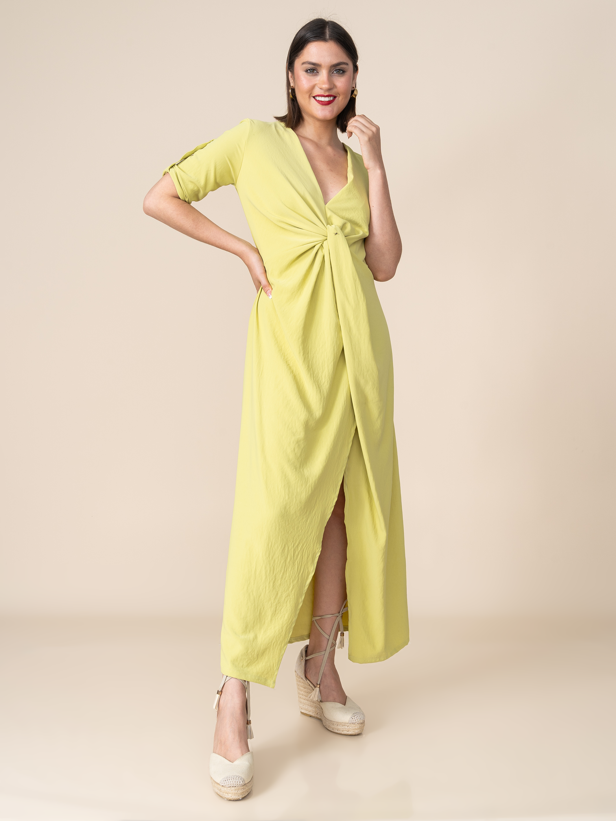 Vestido Pilar Verde Lima
