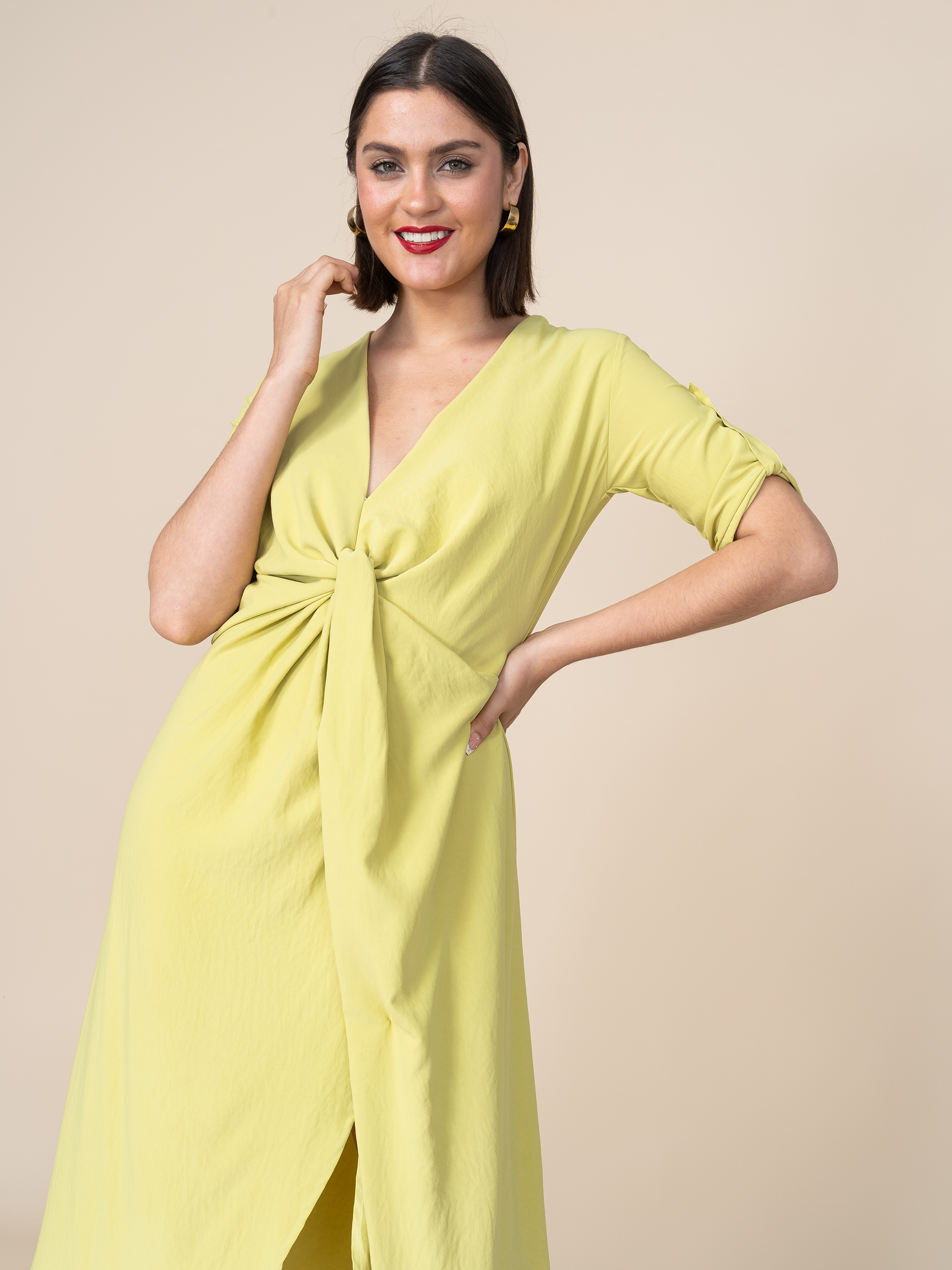 Vestido Pilar Verde Lima