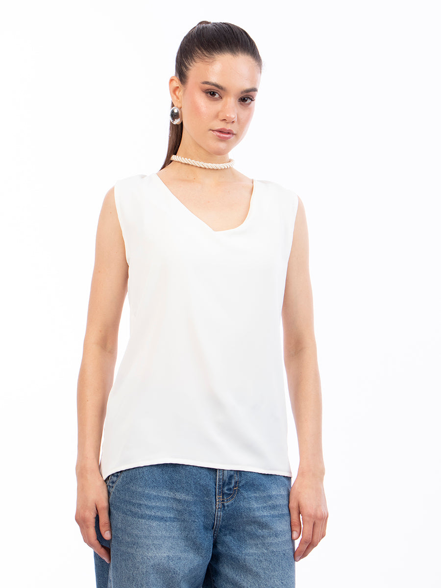 Blusa Básica Perla sin Mangas