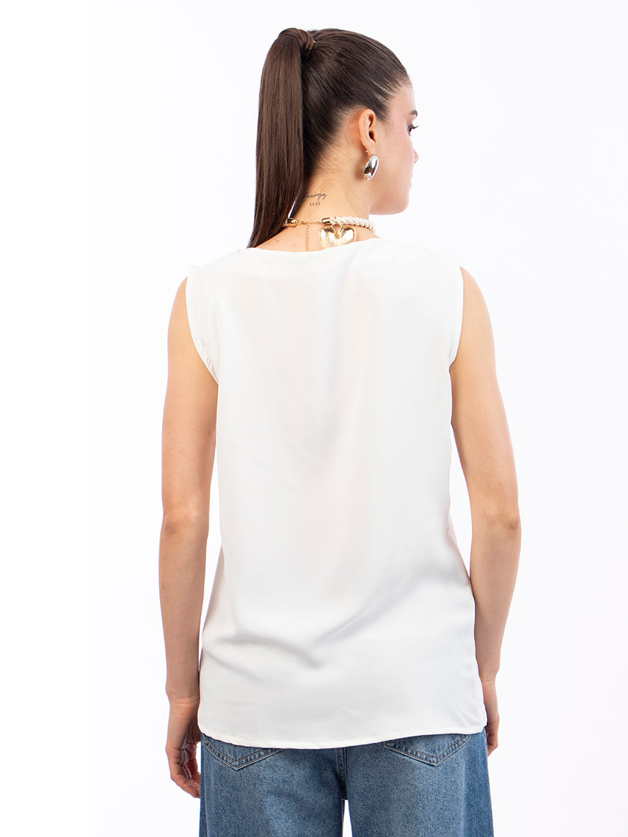 Blusa Básica Perla sin Mangas