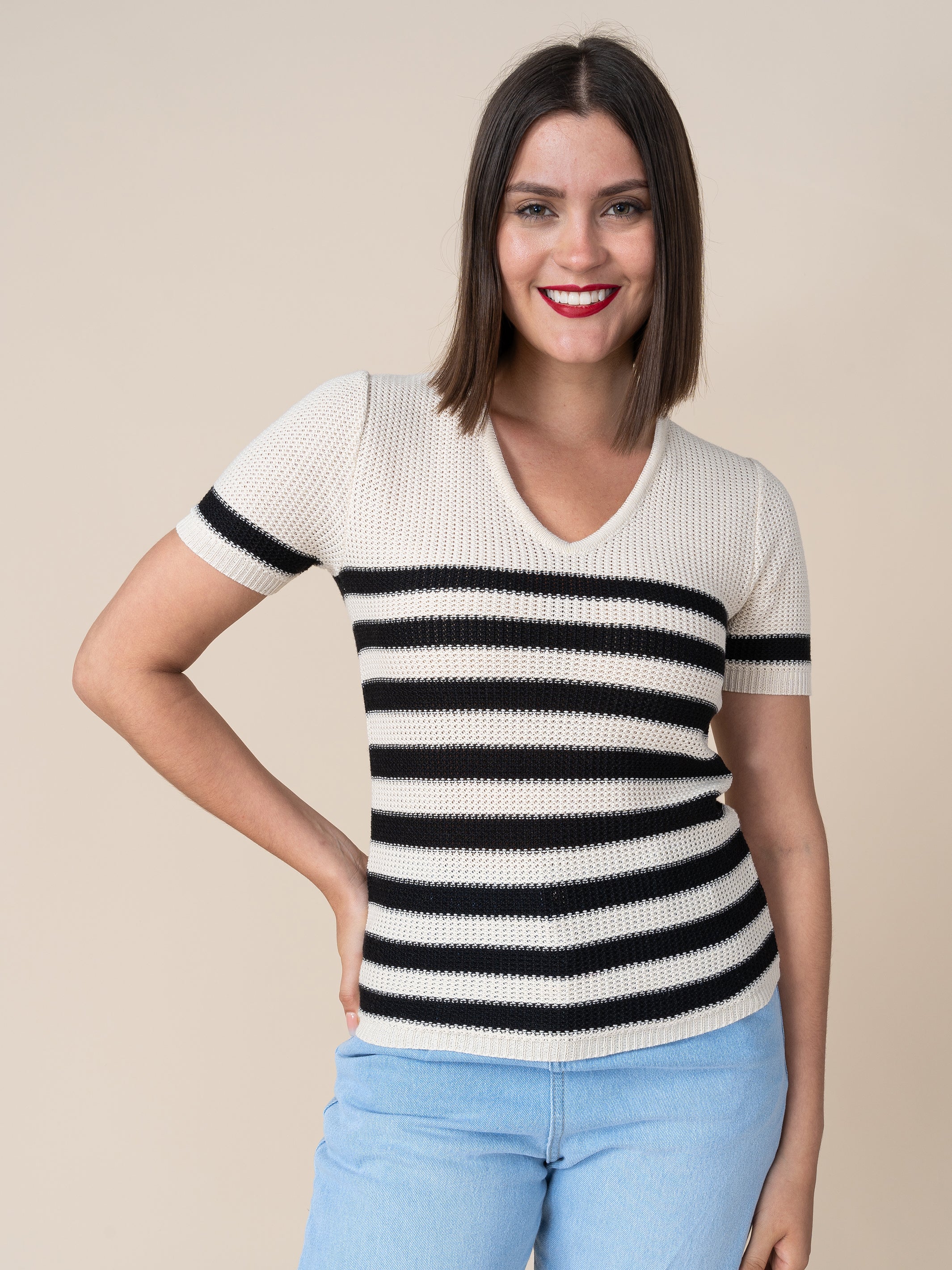 Polo Tejido Agatha Beige