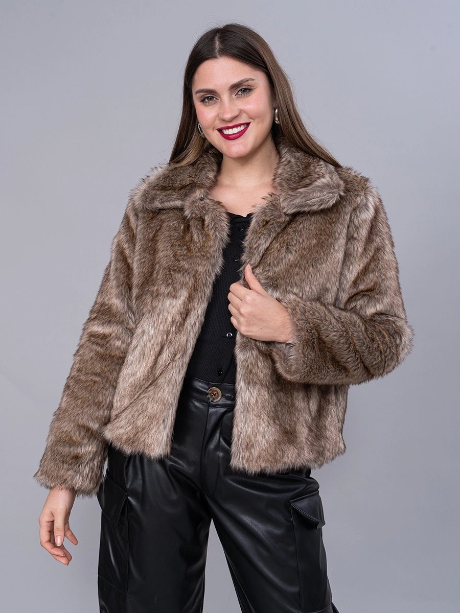 Abrigo Fur Caramelo - SACO de La Matier