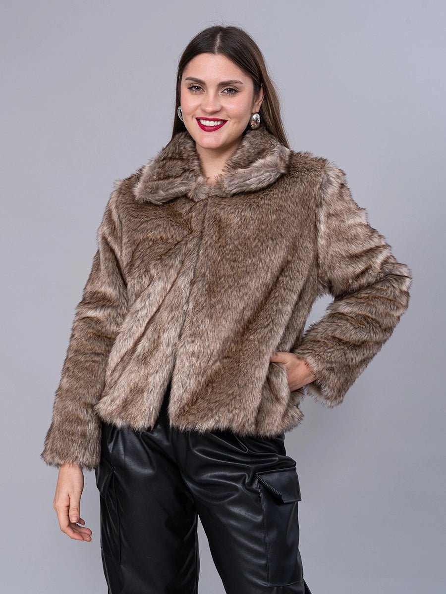 Abrigo Fur Caramelo - SACO de La Matier