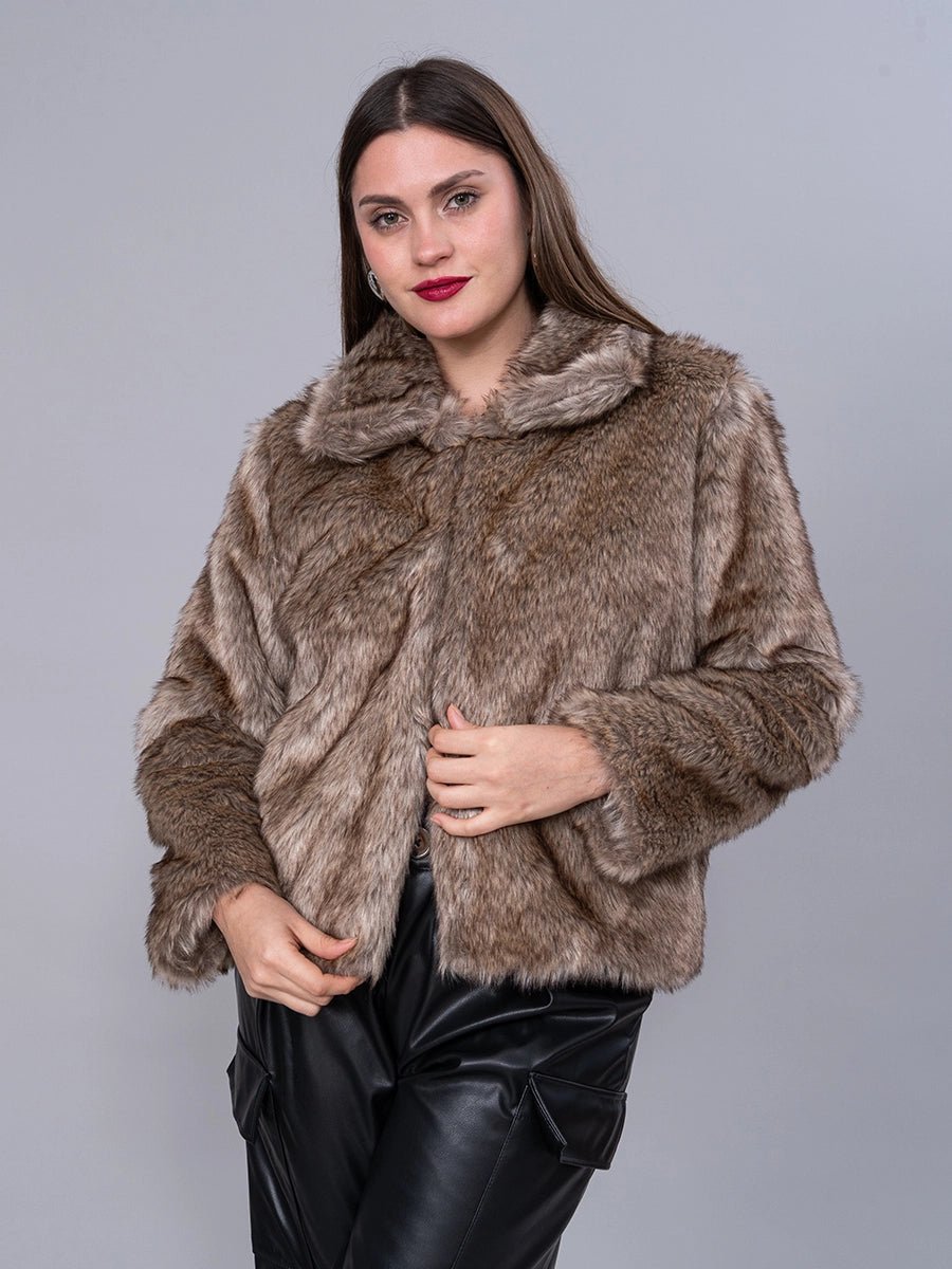 Abrigo Fur Caramelo - SACO de La Matier