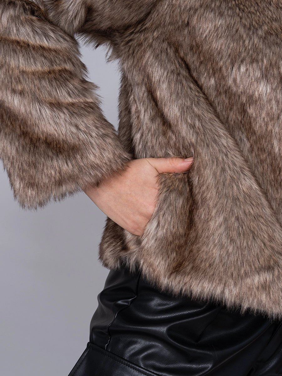 Abrigo Fur Caramelo - SACO de La Matier