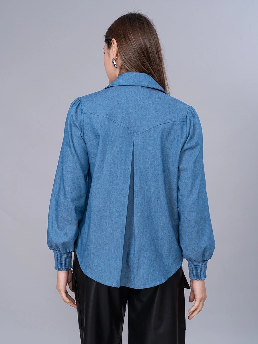 Blusa cielo Chambray - Blusa de La Matier