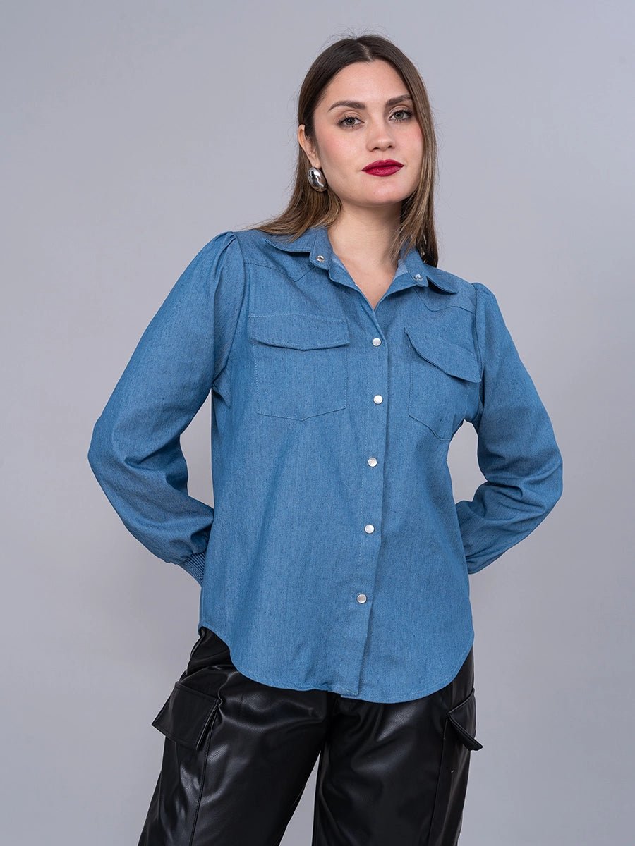 Blusa cielo Chambray - Blusa de La Matier