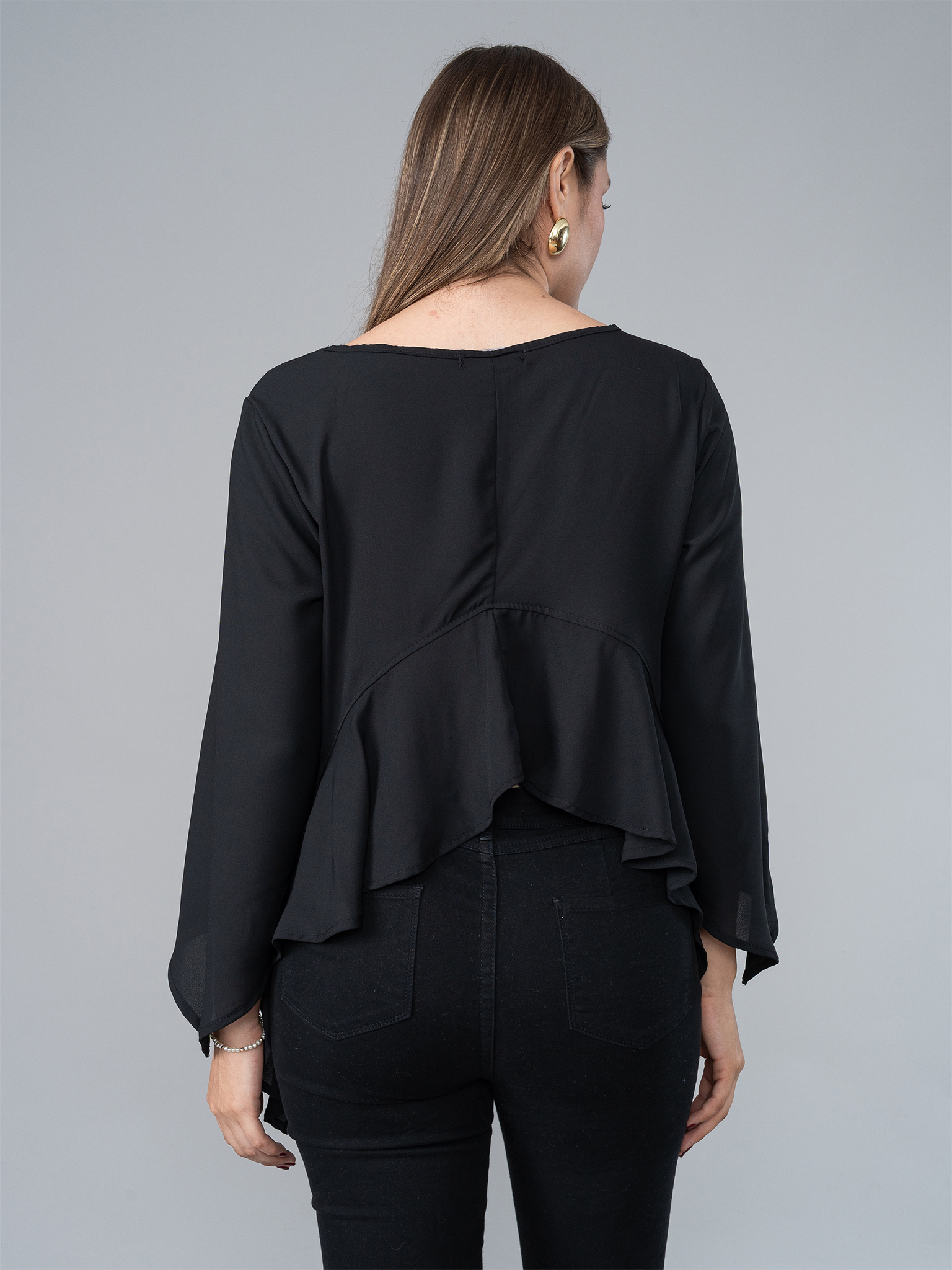 Blusa Lota Negra en Gasa