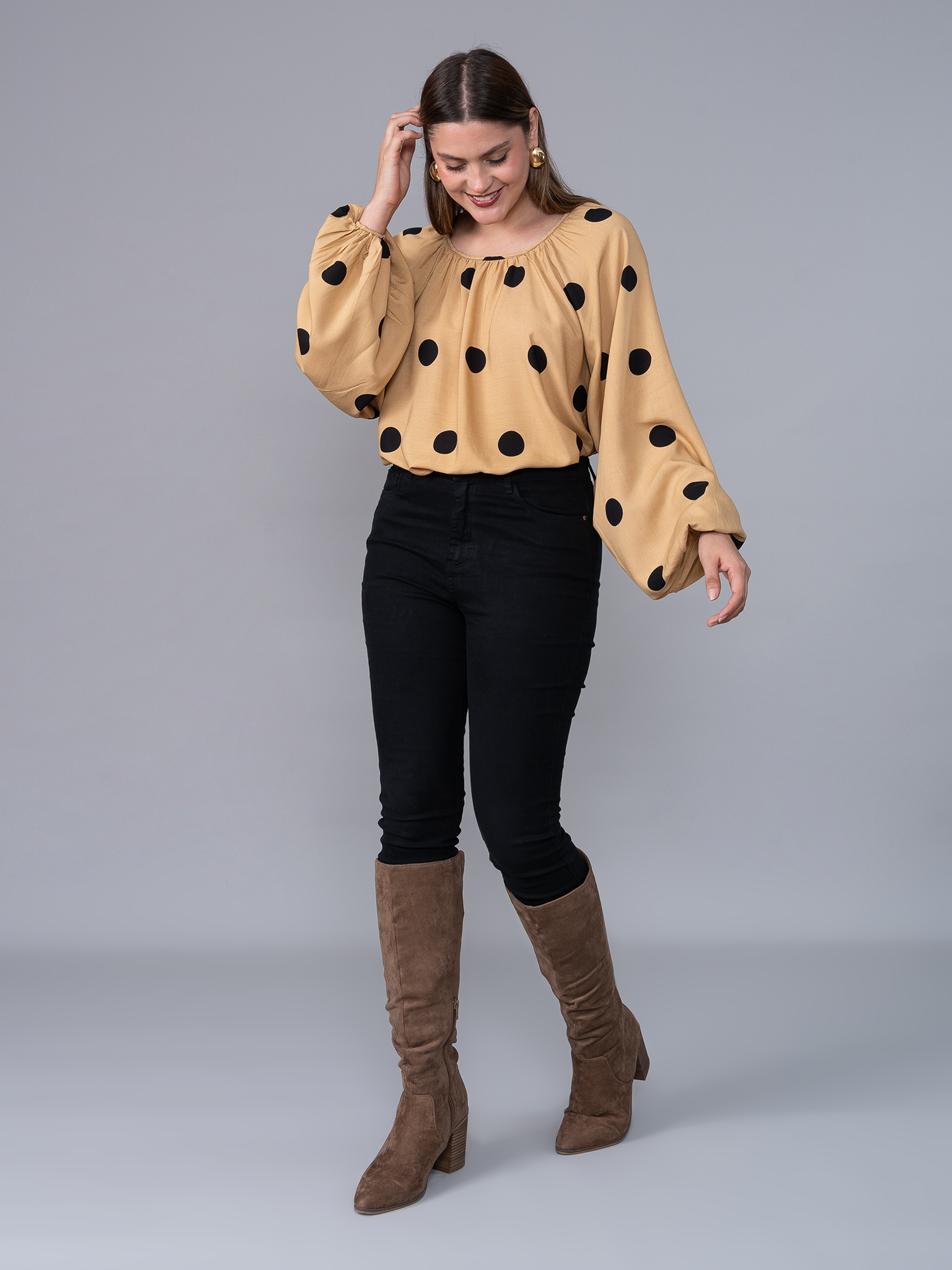 Blusa Rangla Polka Dods