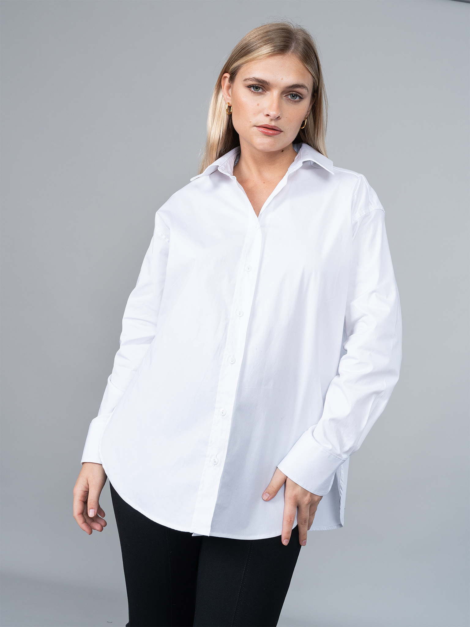 Camisa Valeria Blanco en Popelina