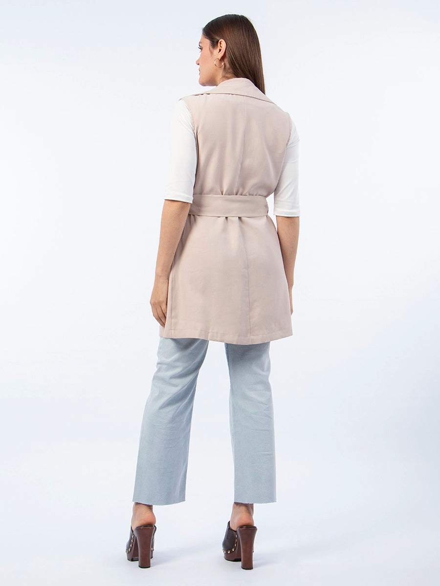 Chaleco Trench Beige