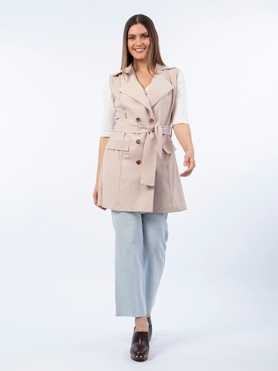 Chaleco Trench Beige
