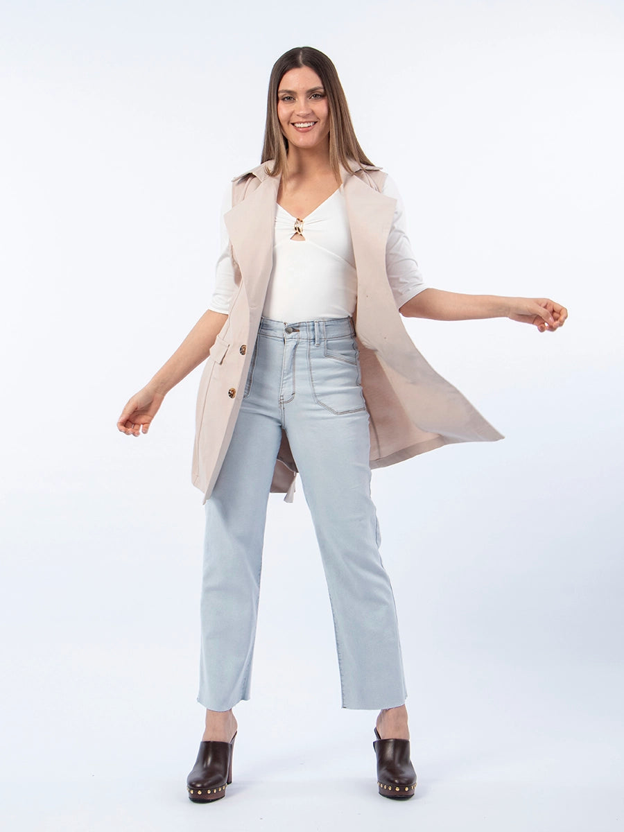 Chaleco Trench Beige