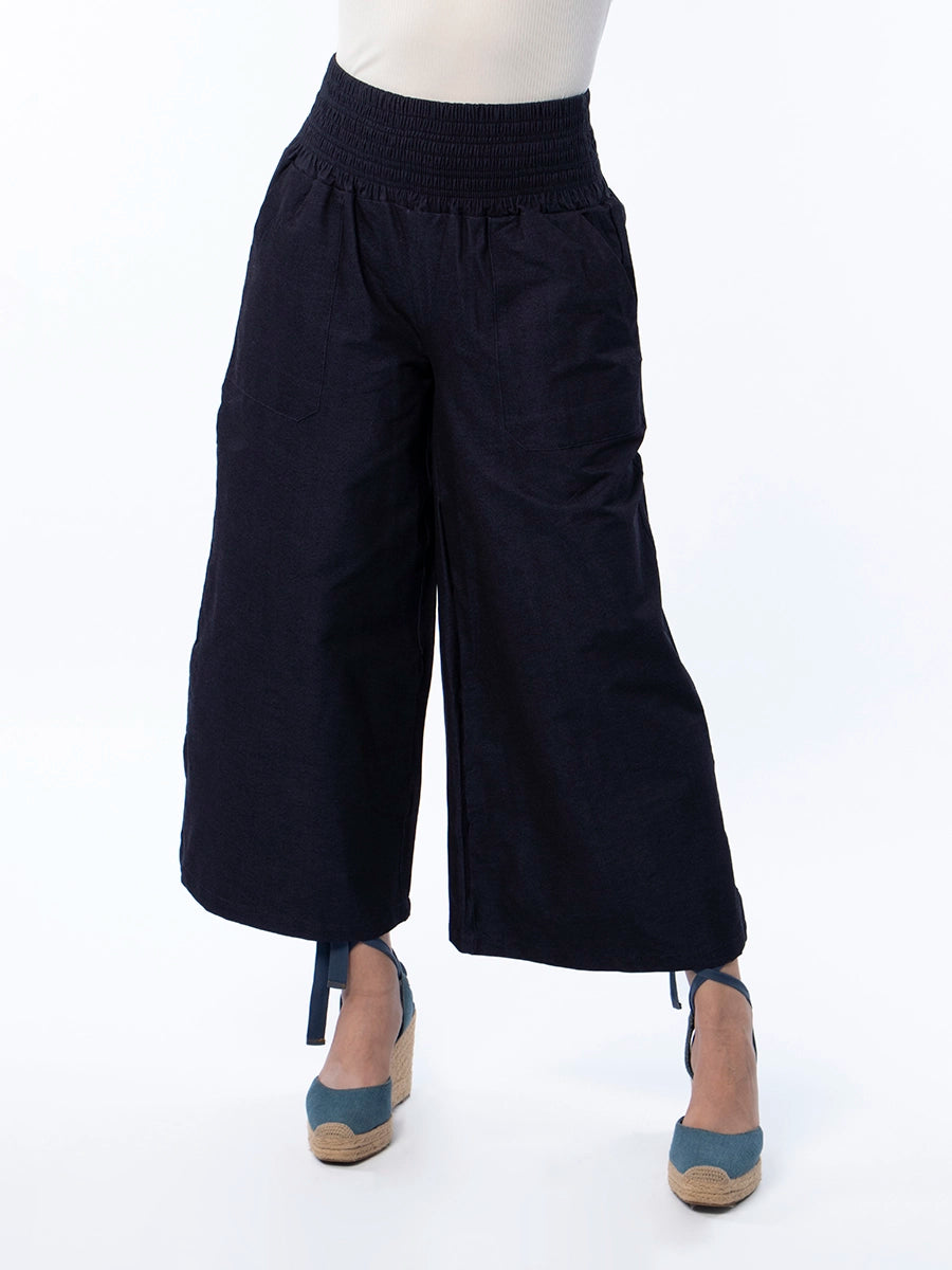 Culotte Cecibel Chambray Azul