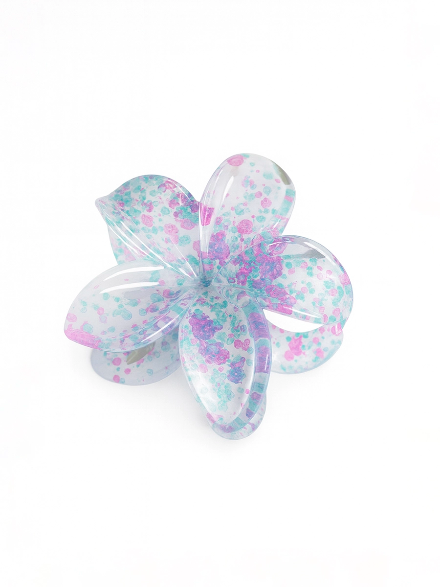 GANCHO ACRILICO FLOR JAZPEADO