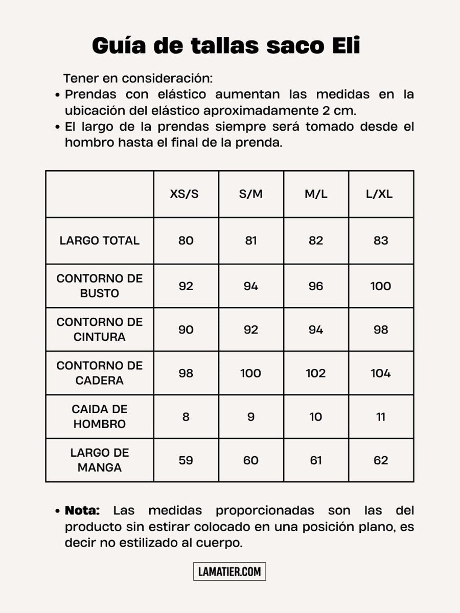Saco de paño Eli Negro - SACO de La Matier