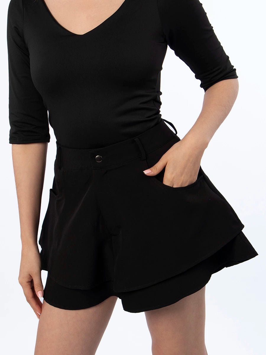 Falda/Short Tatiana Negro