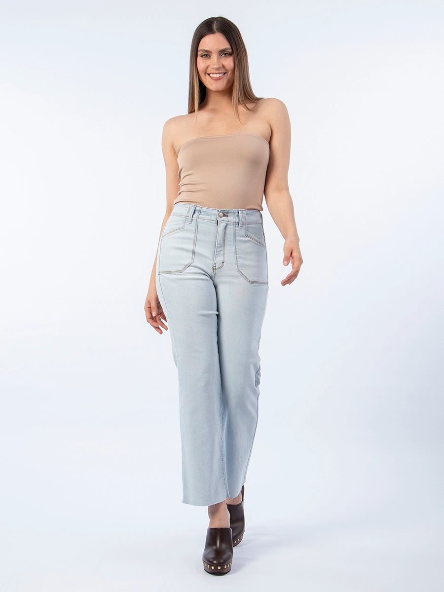 Top Strapless Beige