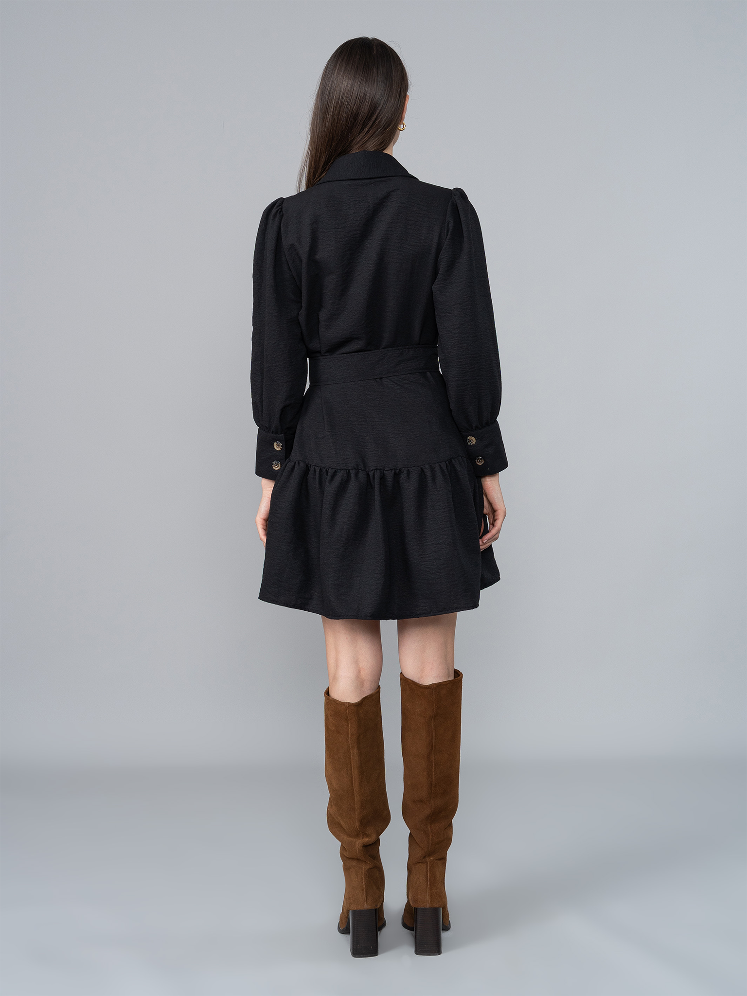 Vestido Alba 2.0 Negro en Chalis