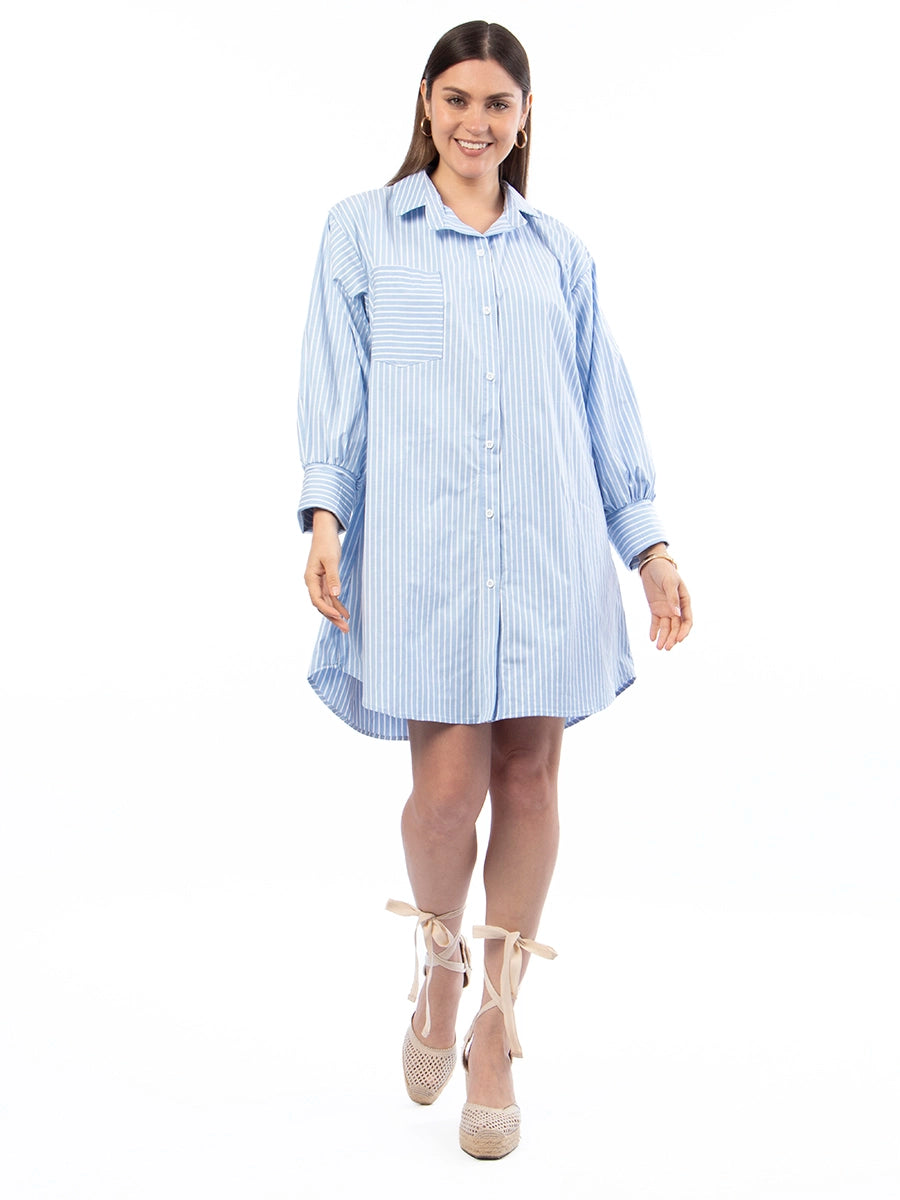 Vestido Camisero Rayas