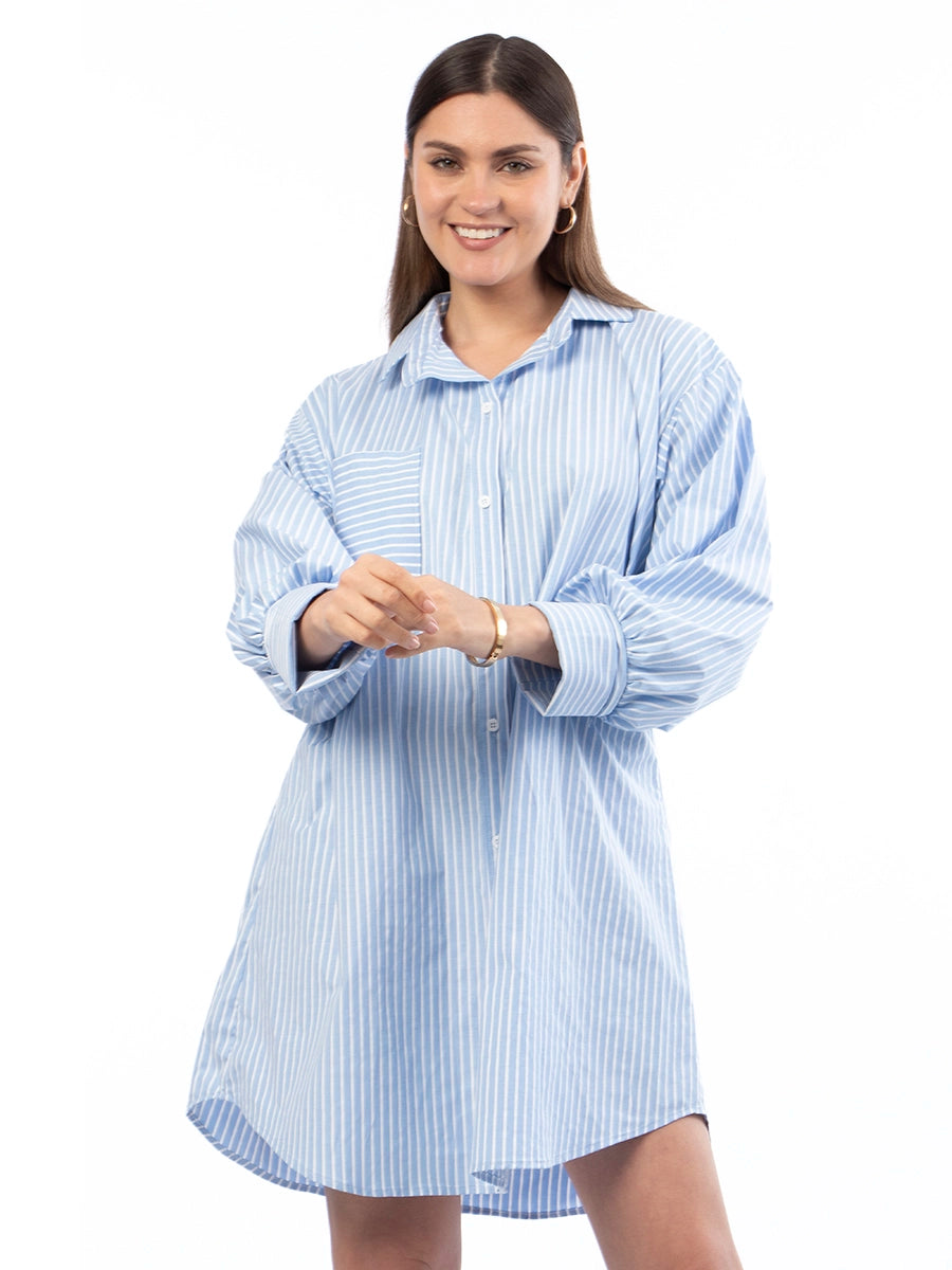 Vestido Camisero Rayas