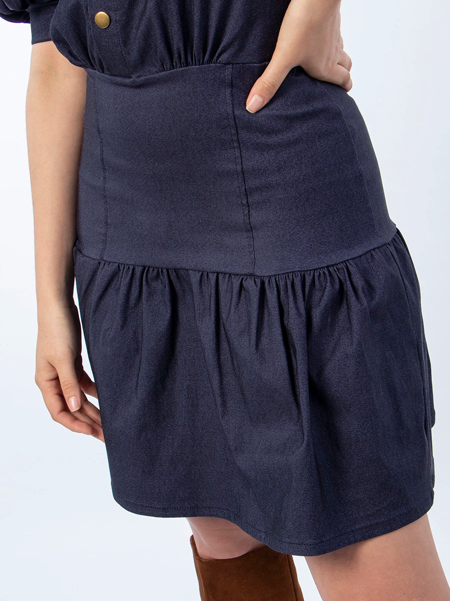 Vestido Chambray Azul Alina