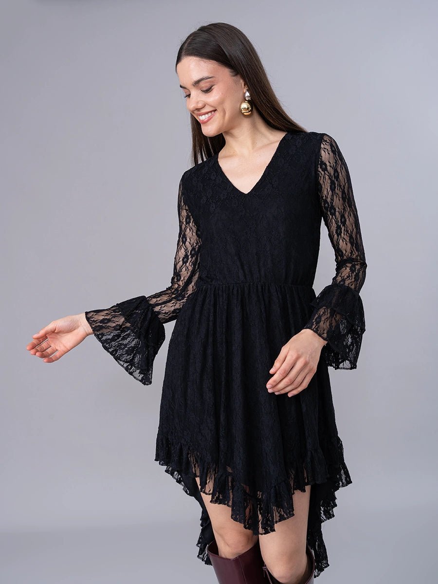 Vestido Dalia Negro - Vestido de La Matier
