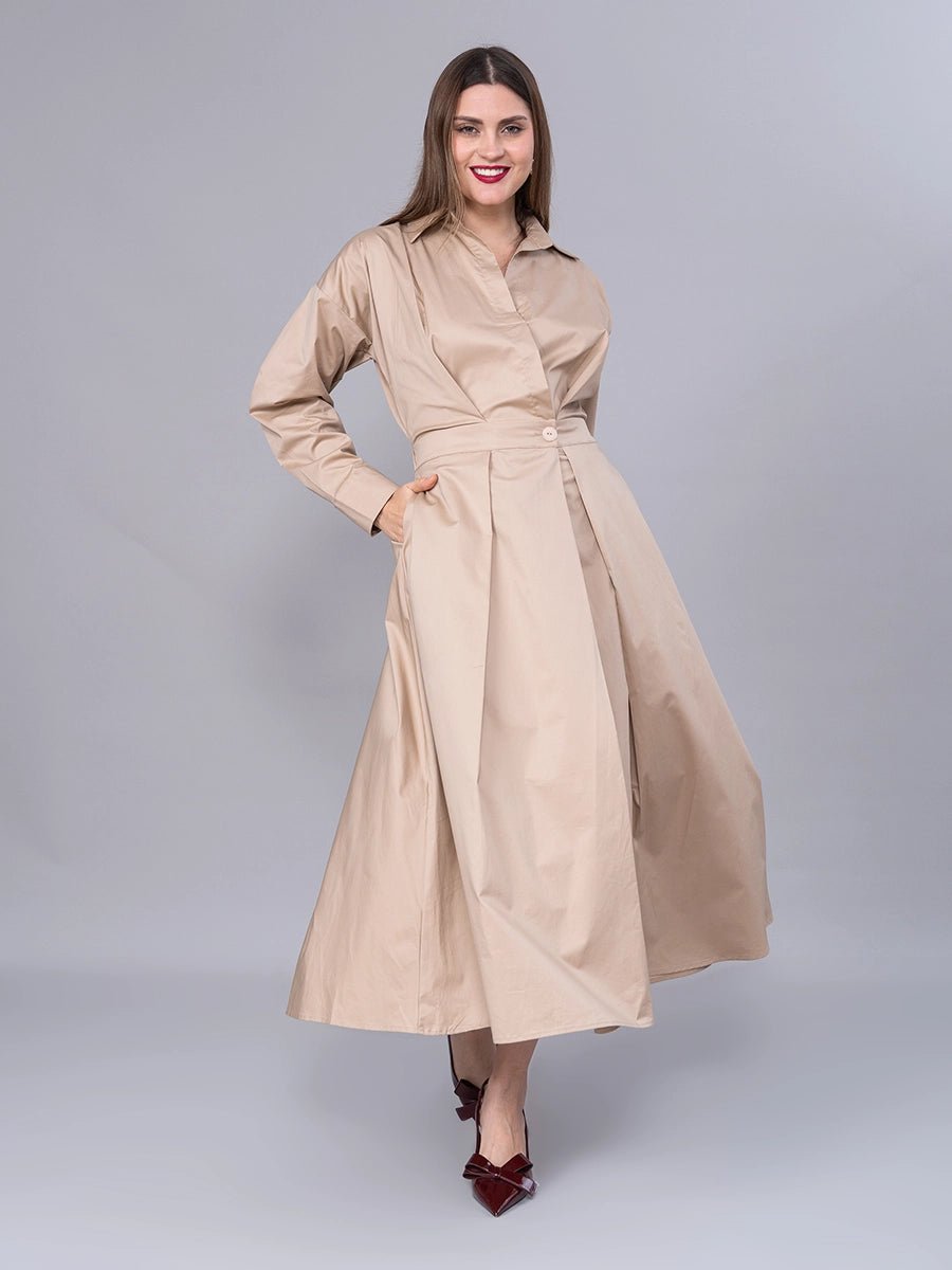 Vestido Renata Beige - Vestido de La Matier
