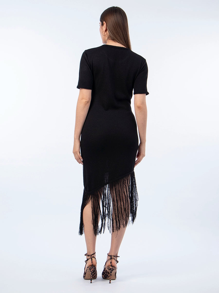 Vestido Tejido Fiorella Negro