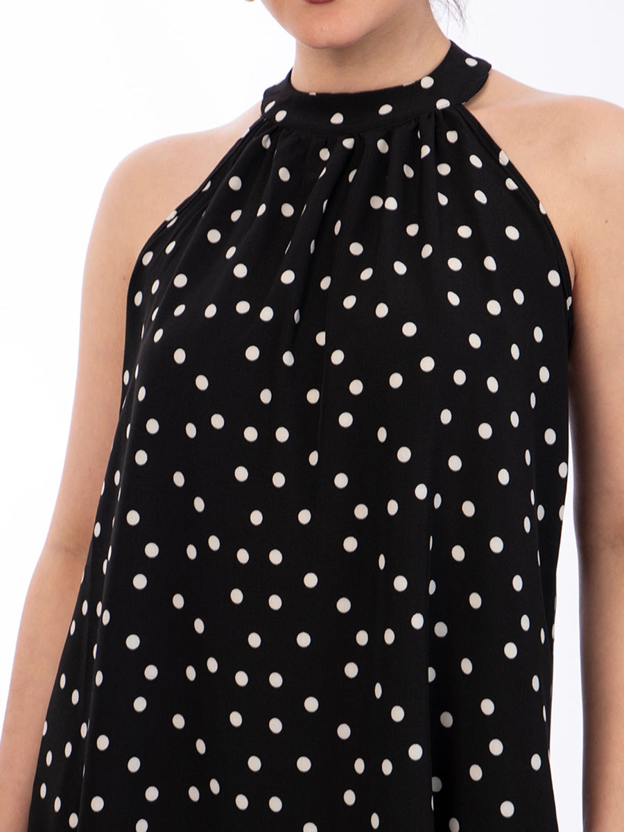 Vestido Fátima Puntos Blanco